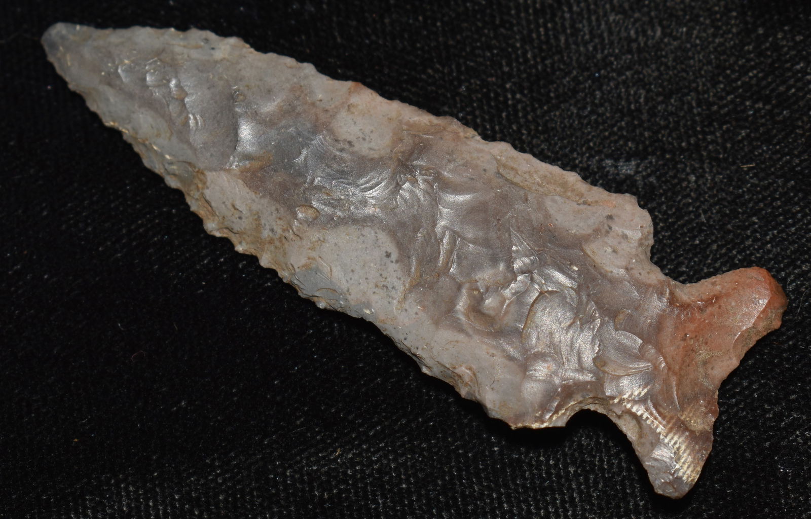 2 5/8" River Patinated Turin Arrowhead found in Boone County, Missouri (1 of 7)