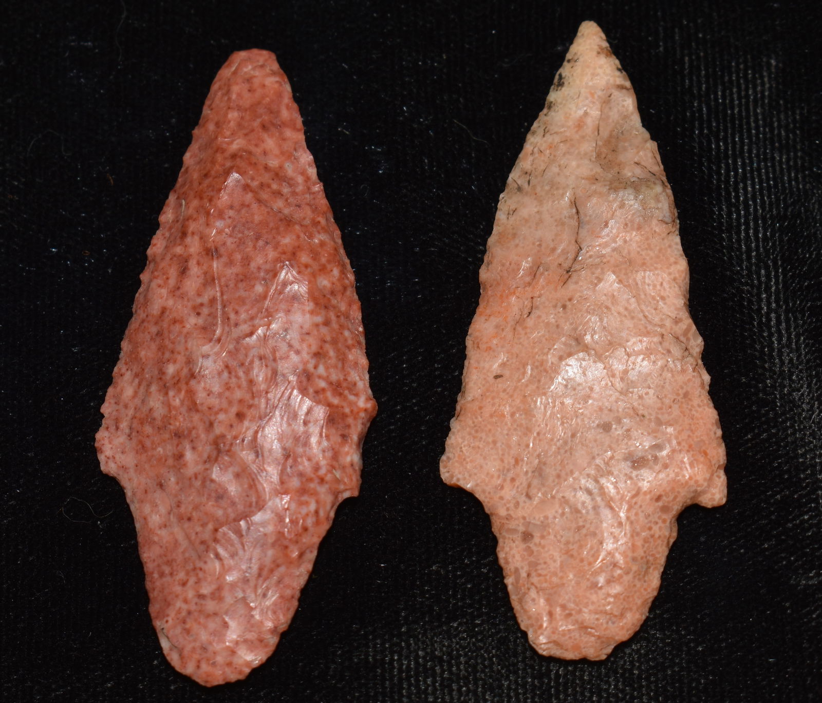 2 Colorful Gary Arrowheads found in Boone County, Missouri (1 of 7)