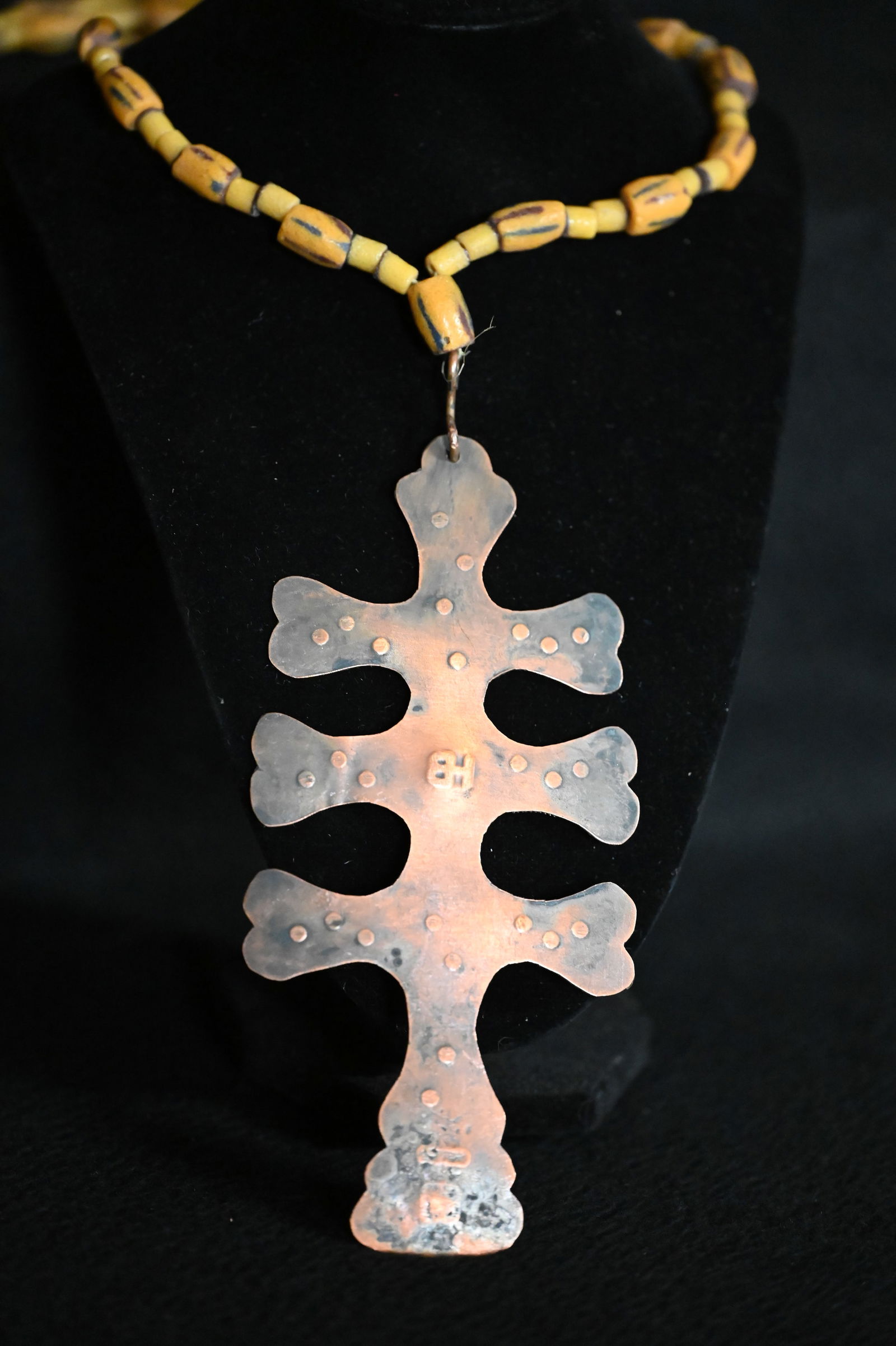 Hudson Bay Copper Trade Cross Necklace Montreal. (1 of 8)