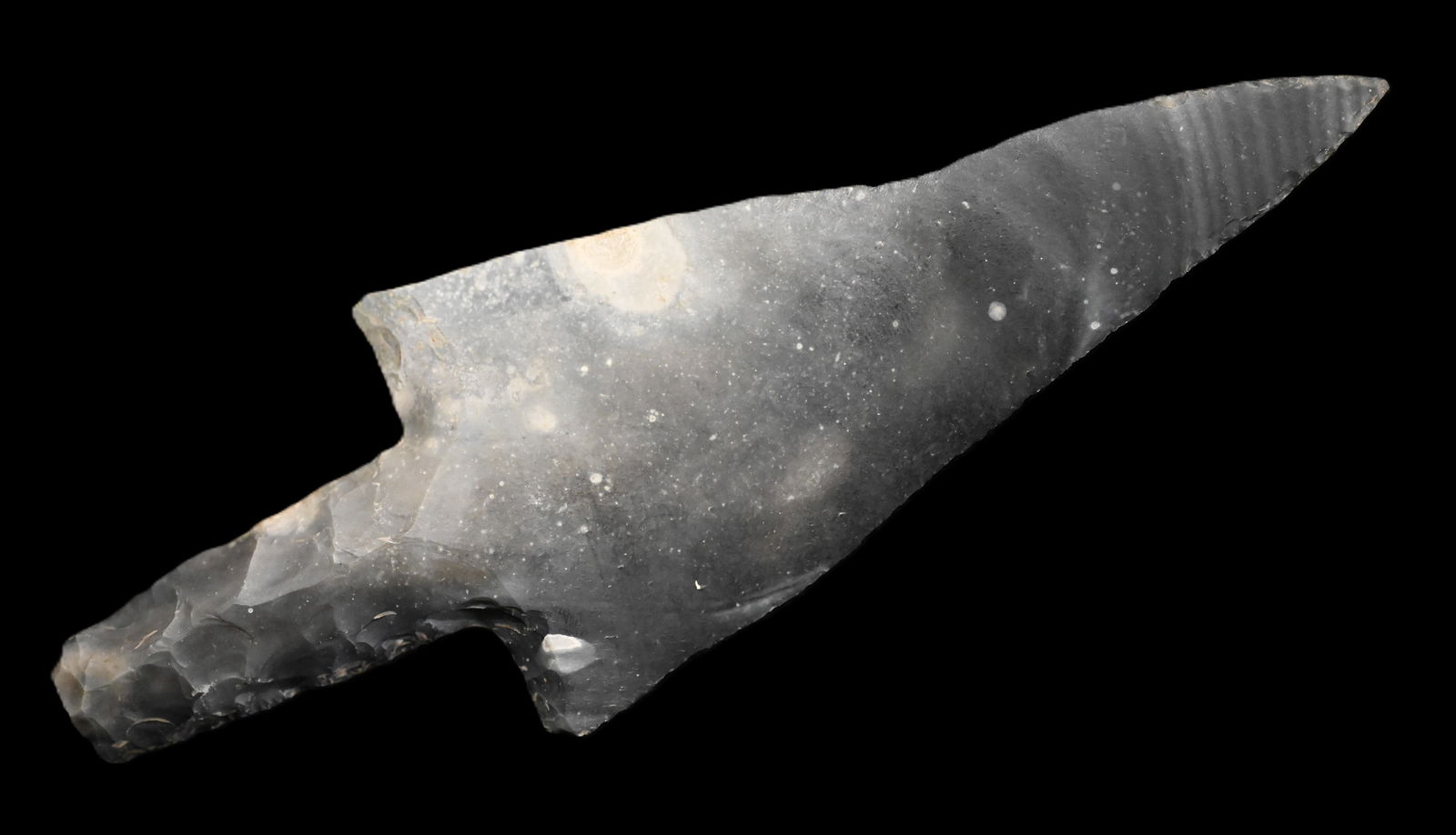 8 1/4" Pre-Colombian Mayan Unifaced Dagger 2 7/8" Wide.: 8 1/4" Pre-Colombian Mayan Unifaced Dagger 2 7/8" Wide. Ex Dr Whitey Steinman Collection.