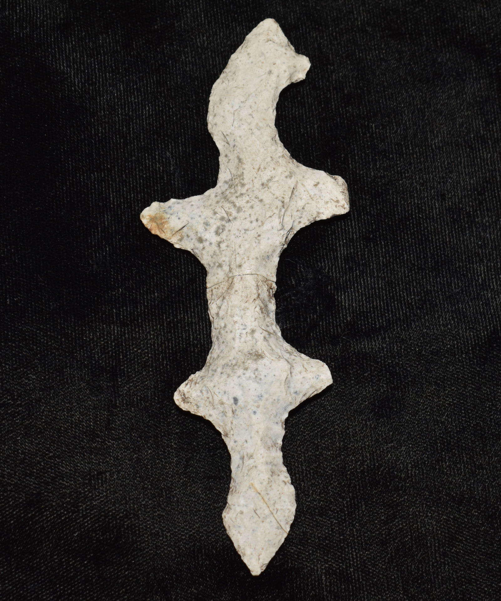 4 1/2" Pre-Columbian Mayan Quetzalcoatl Eccentric (Broke and Glued) (1 of 8)