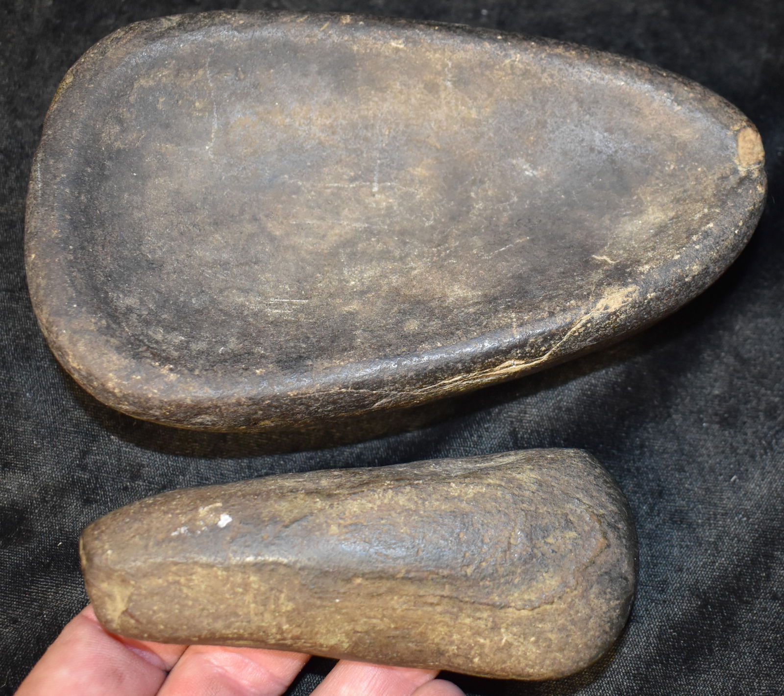 Pre-Columbian Stone Metate and Adz (1 of 14)