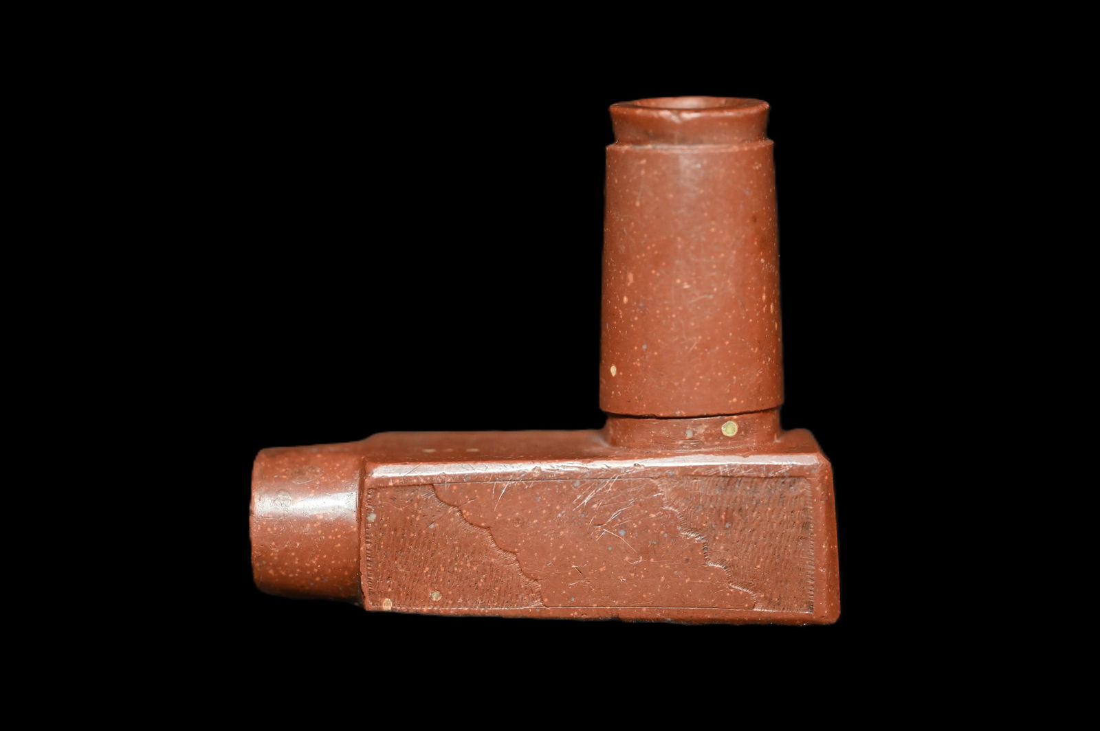 3" Elbow Pipe Made out of Catlinite 2 5/8" Tall. (1 of 9)