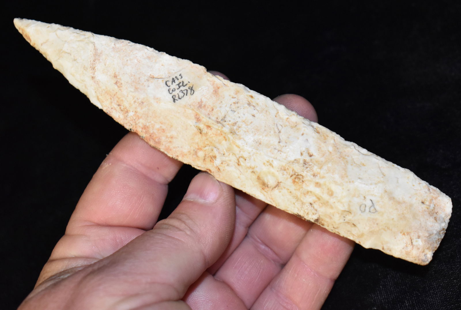 6 1/2" Nicely Made Sedalia found in Cass County, Illinois w/ Keele COA (1 of 13)