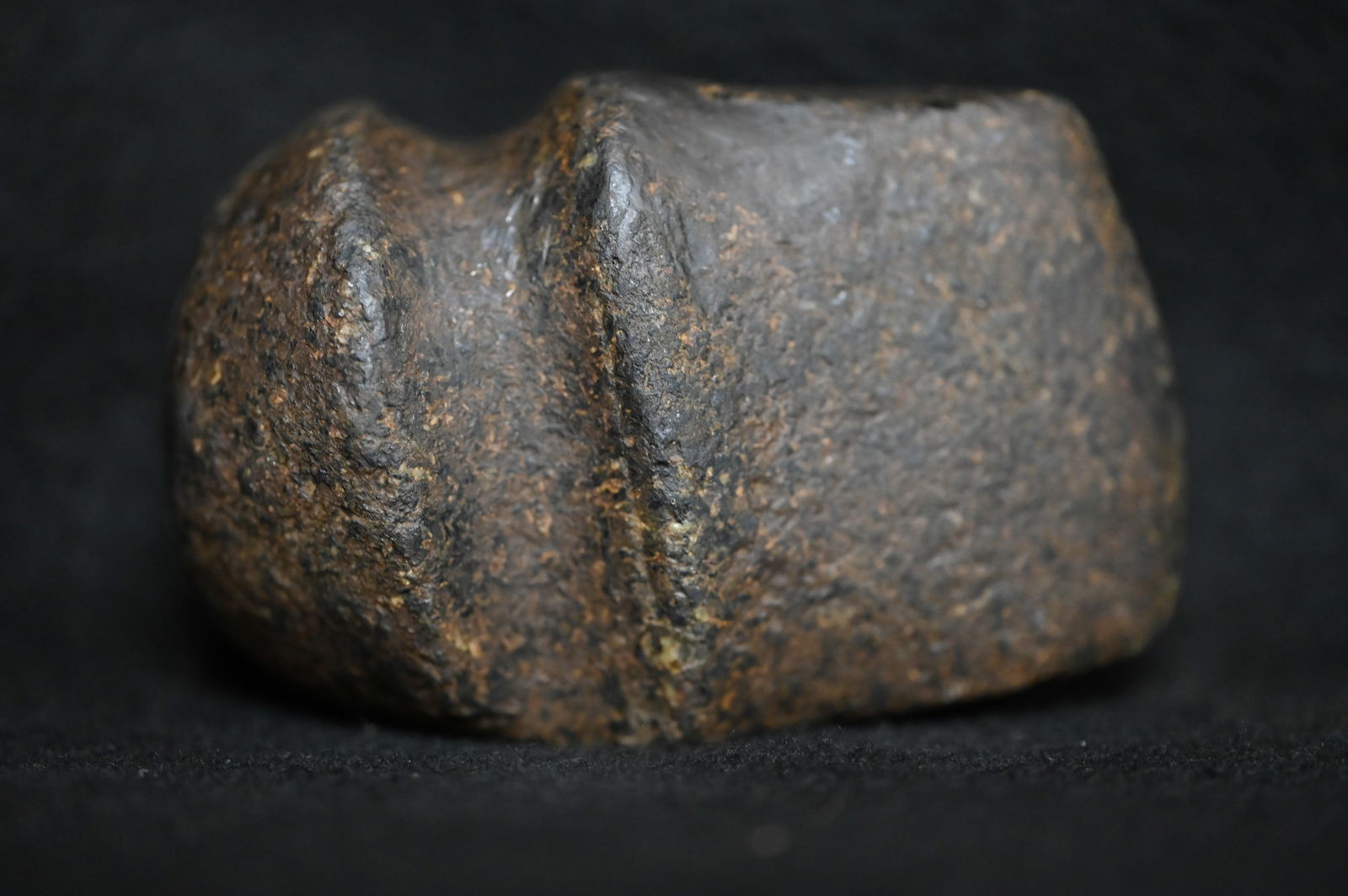 3 3/4" Granite 3/4 Groove Axe Found in Marion Co. Missouri.  Comes with a Roy Motley COA Ex: Matt (1 of 10)