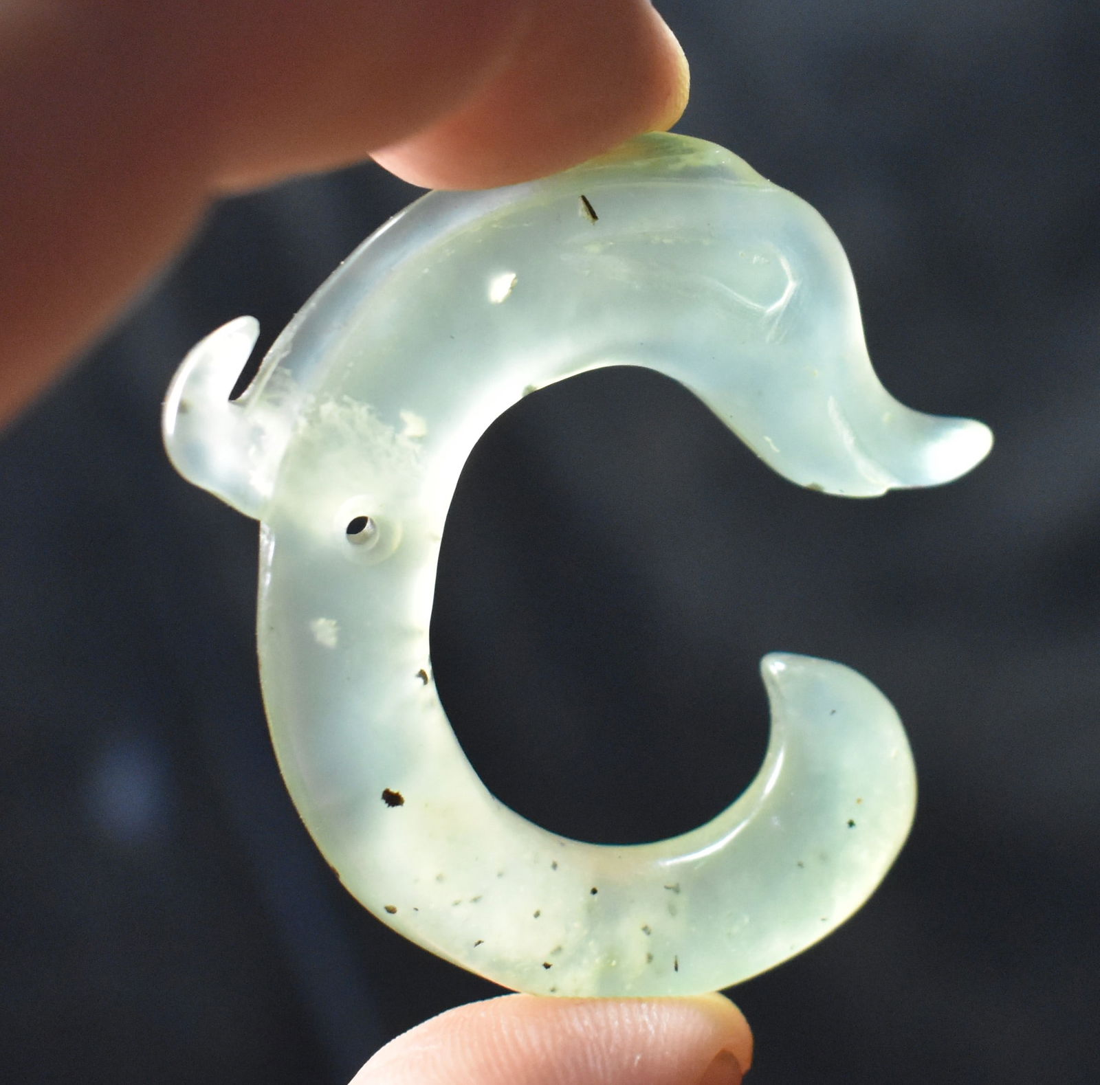 Finely Made Jade Pig Dragon Pendant found in Liaoning Province Northeast China Neolithic Hongshan (1 of 10)