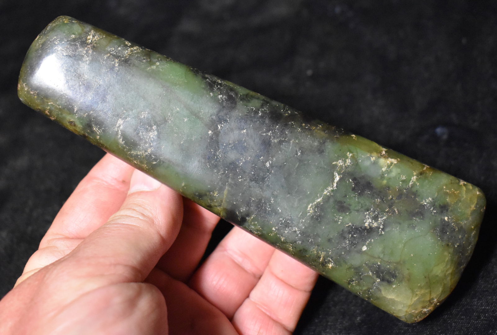 6 3/8" Jade Celt/Axe Found in Liaoning Province Northeast China (1 of 7)