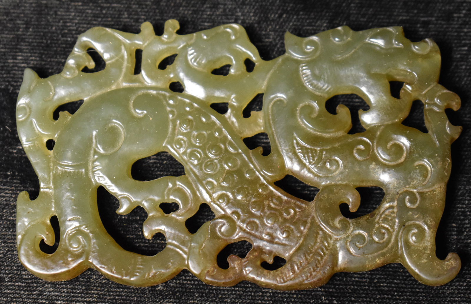 Antique Intricate Chinese Jade Dragon Carving (1 of 8)