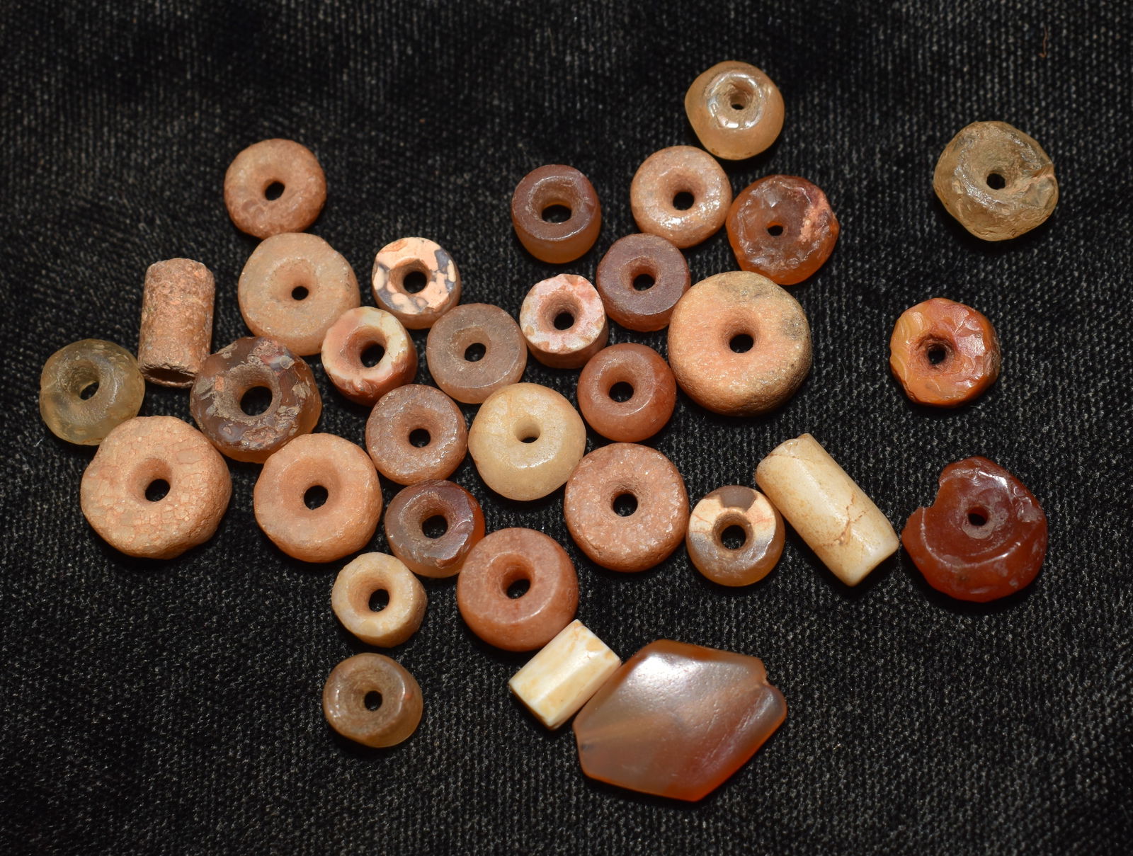 Group of 30 Neolithic Quartz Beads found in North Africa (1 of 4)