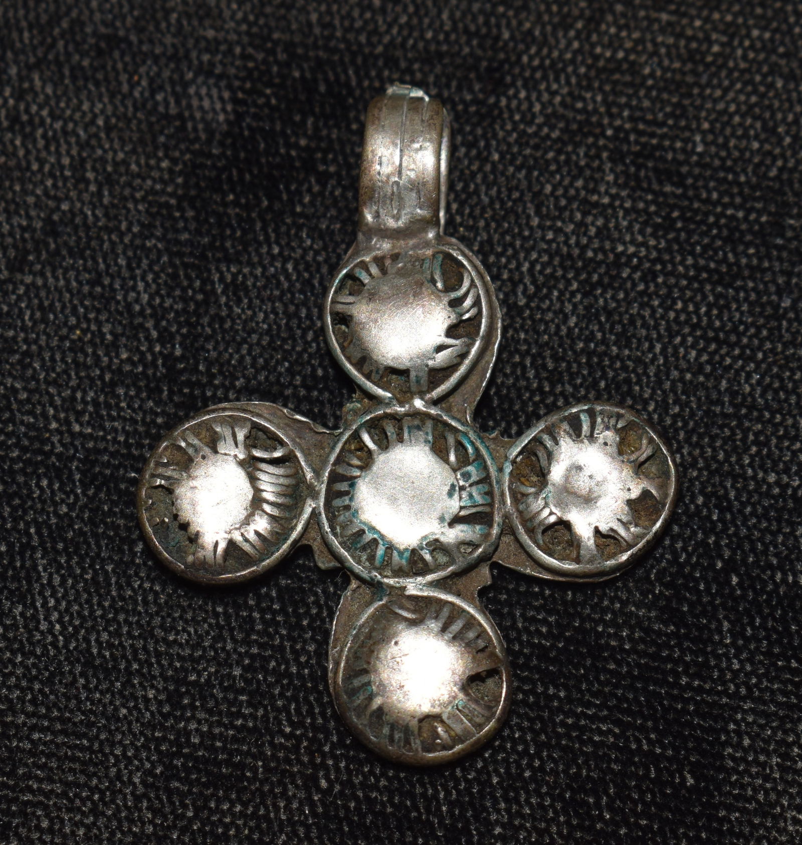 Coptic African Hand Made Silver Cross Pendant - Late 19th to Early 20th Century: Coptic African Hand Made Silver Cross Pendant - Late 19th to Early 20th Century. These crosses were historically made from various materials, including wood, bone, and leather. However, as silver beca