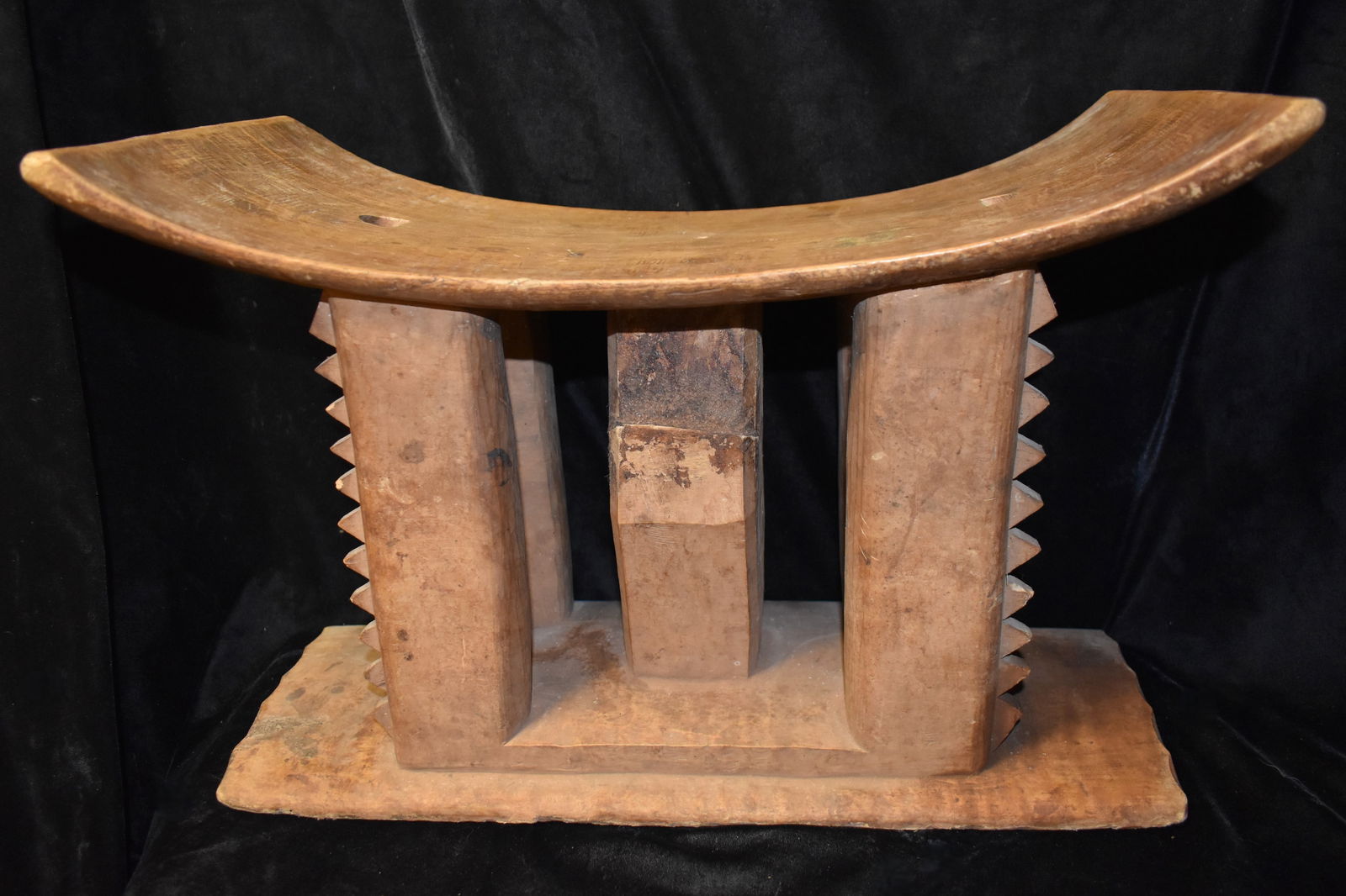 Mid Century Hand Carved Chiefs Chair from West Africa (1 of 7)