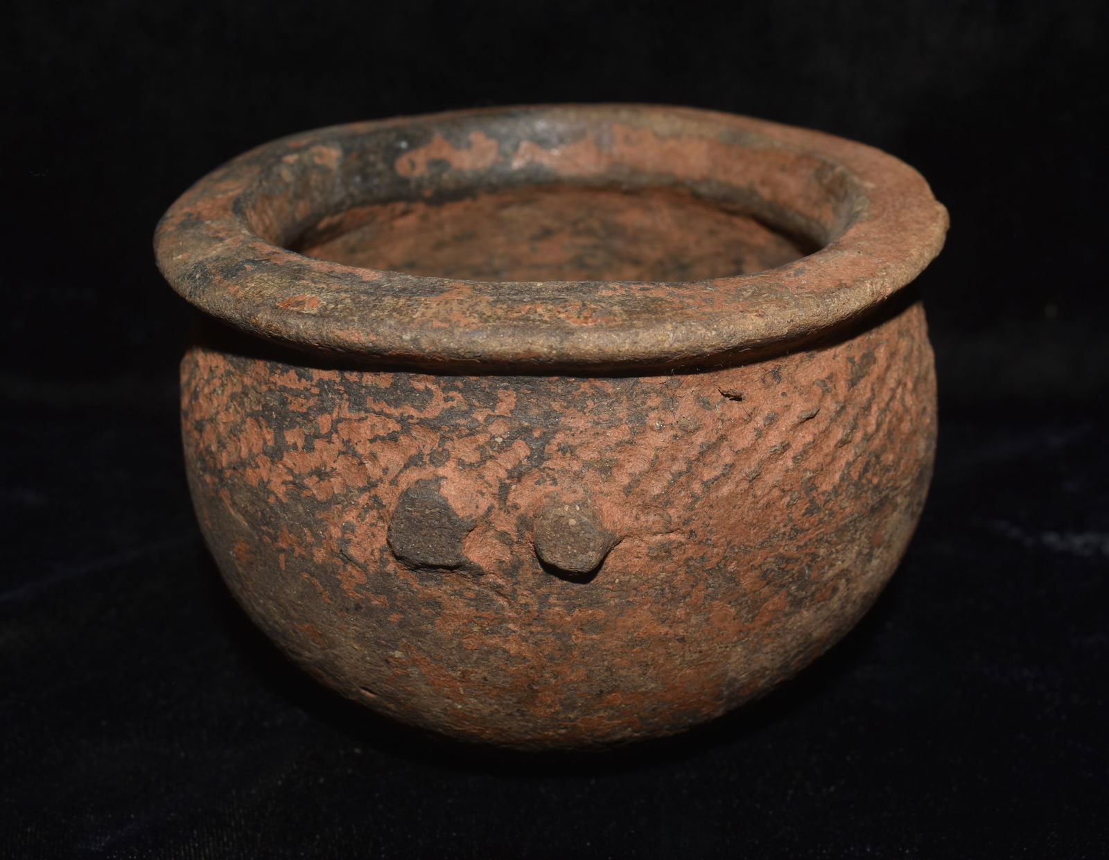 Antique African Globular Pot found in the Kongo, Africa - 4 3/8" Diameter (1 of 7)