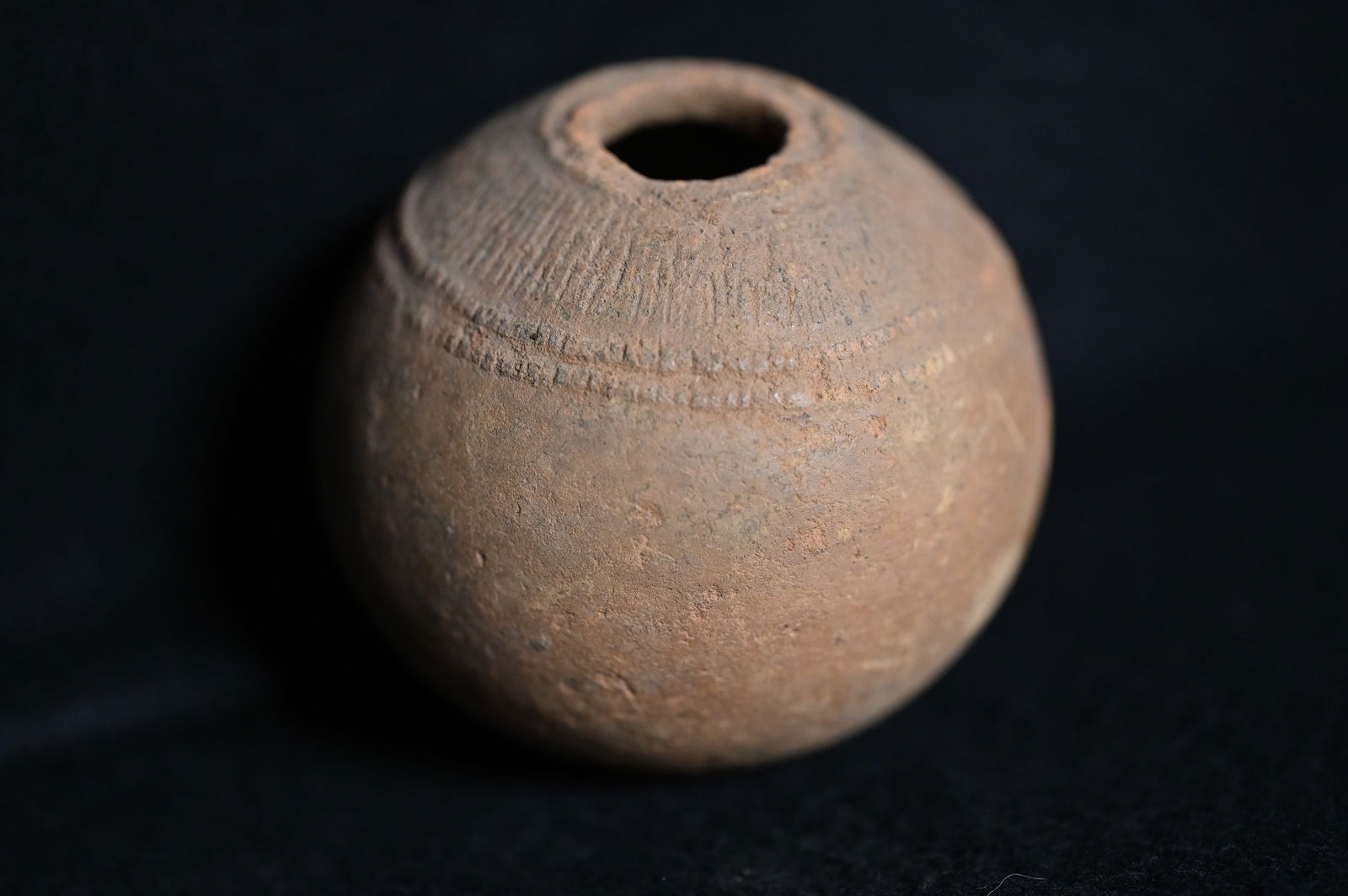 Bura Phallic Funerary Terracotta Urn Circa 200 - 1200 A.D. Stands 3 1/8 inches tall. (1 of 5)