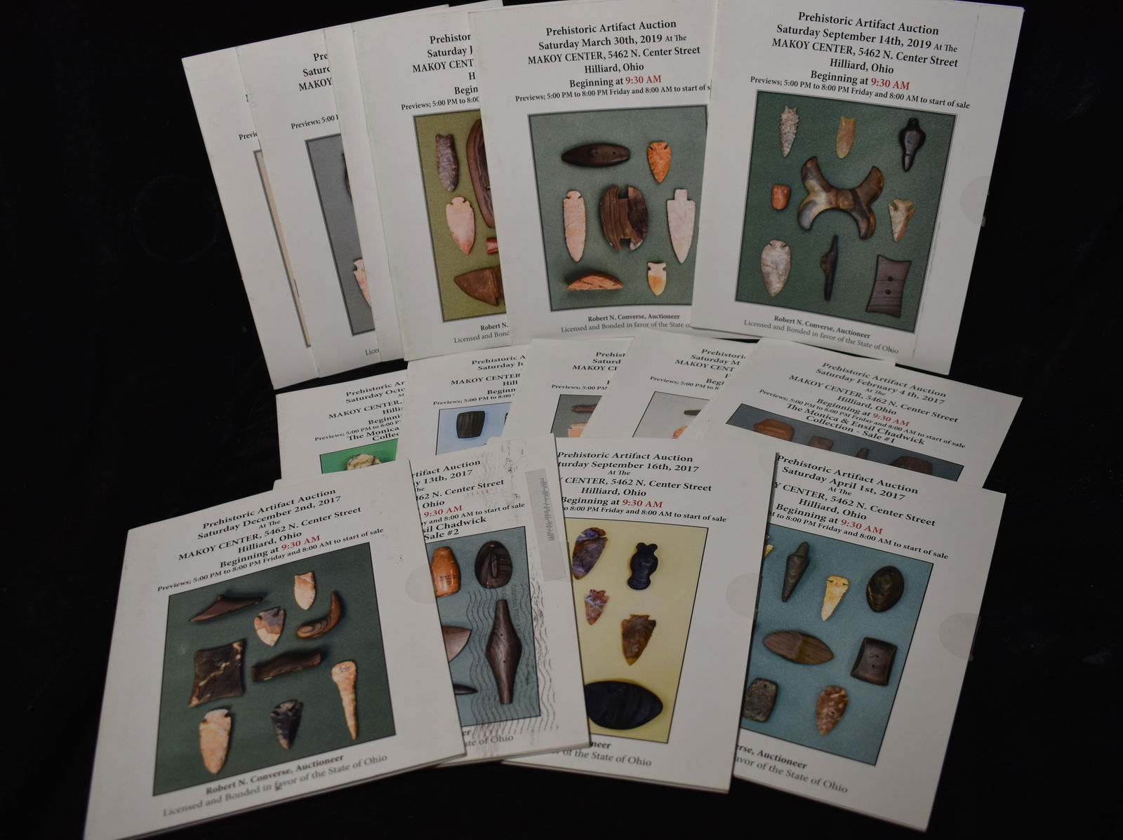 15 Auction Catalogs done by Robert Converse 2017-2019 (1 of 4)