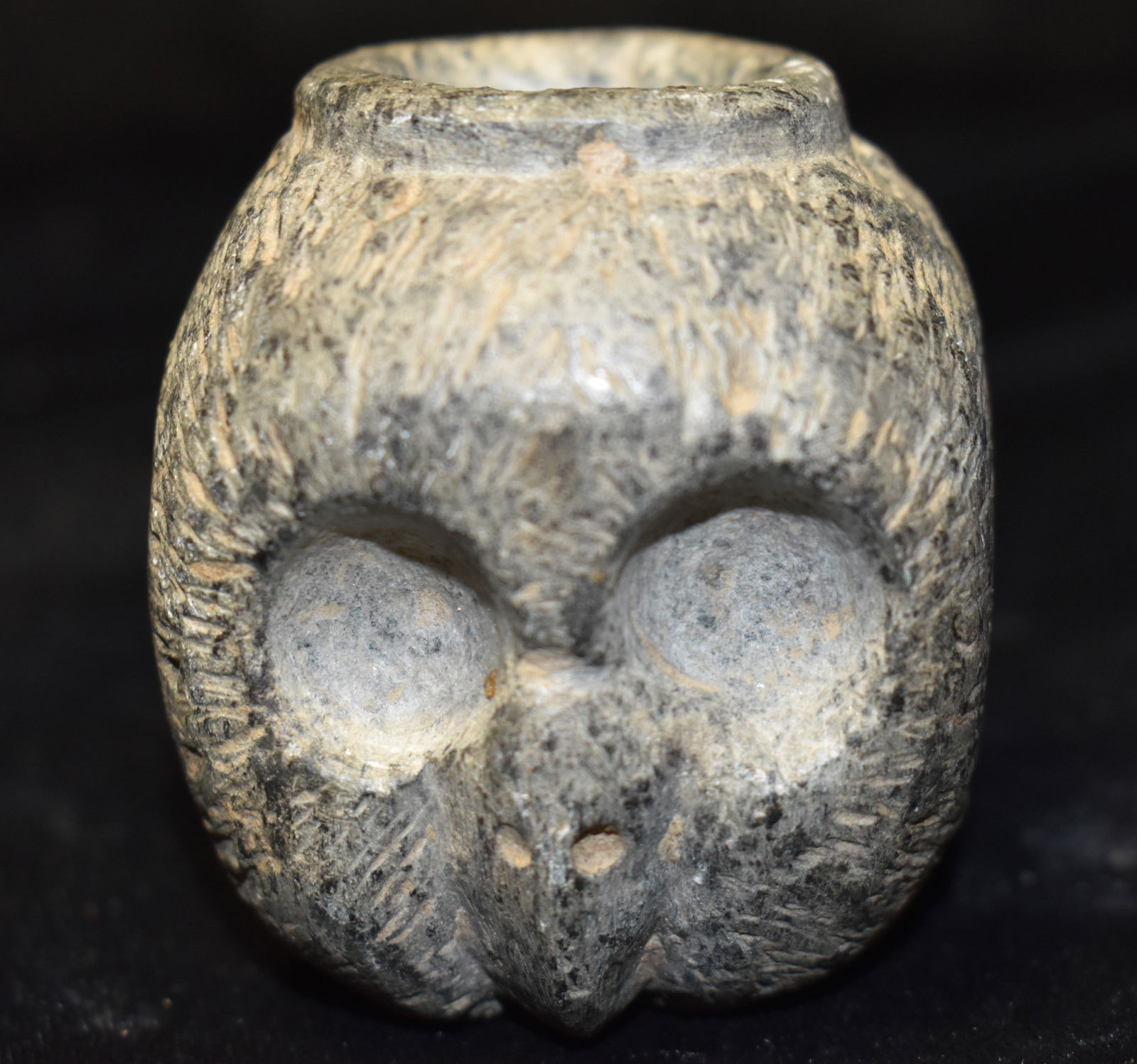 Steitite Owl Effigy Bowl Pipe - Modern Made (1 of 7)