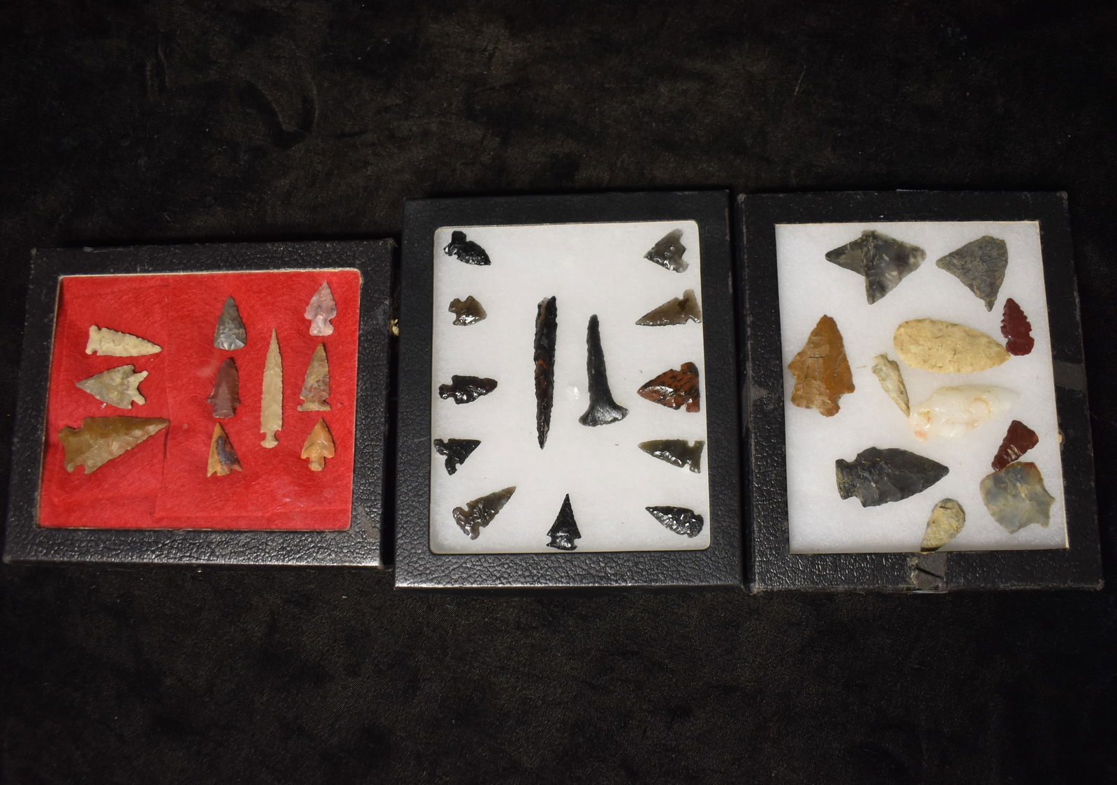 3 Frames of Arrowheads - Over 30 Arrowheads Mostly Modern (1 of 5)