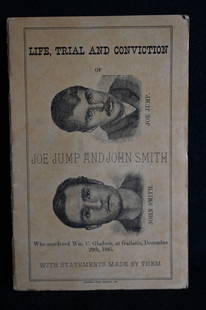 Life, Trial and Conviction Joe Jum and John Smith who murdered Wm C. Gladson at Gallatin MO Dec.: Life, Trial and Conviction Joe Jum and John Smith who murdered Wm C. Gladson at Gallatin MO Dec. 29th 1885 and were hung for the crime.