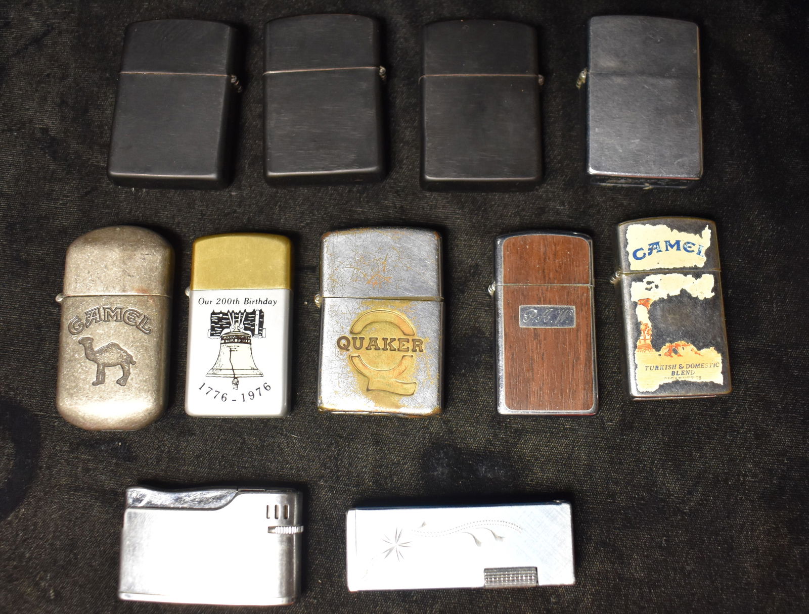 11 Vintage Metal Lighters - Zippo, Tina, Storm King, Apollo K etc (1 of 5)