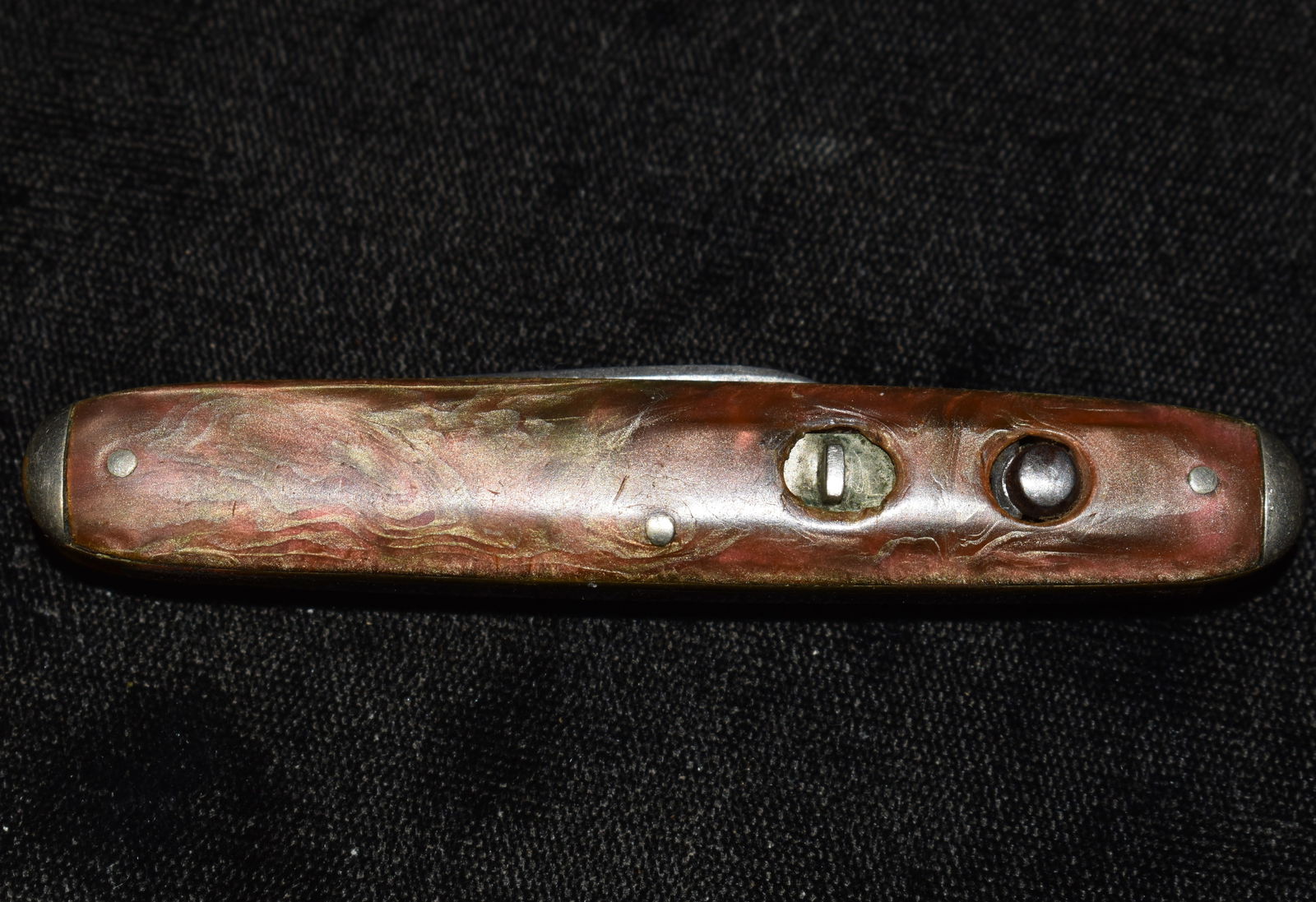WWI Era Shapleigh 2 Bladed Switchblade w/ Marbled Handles (1 of 6)