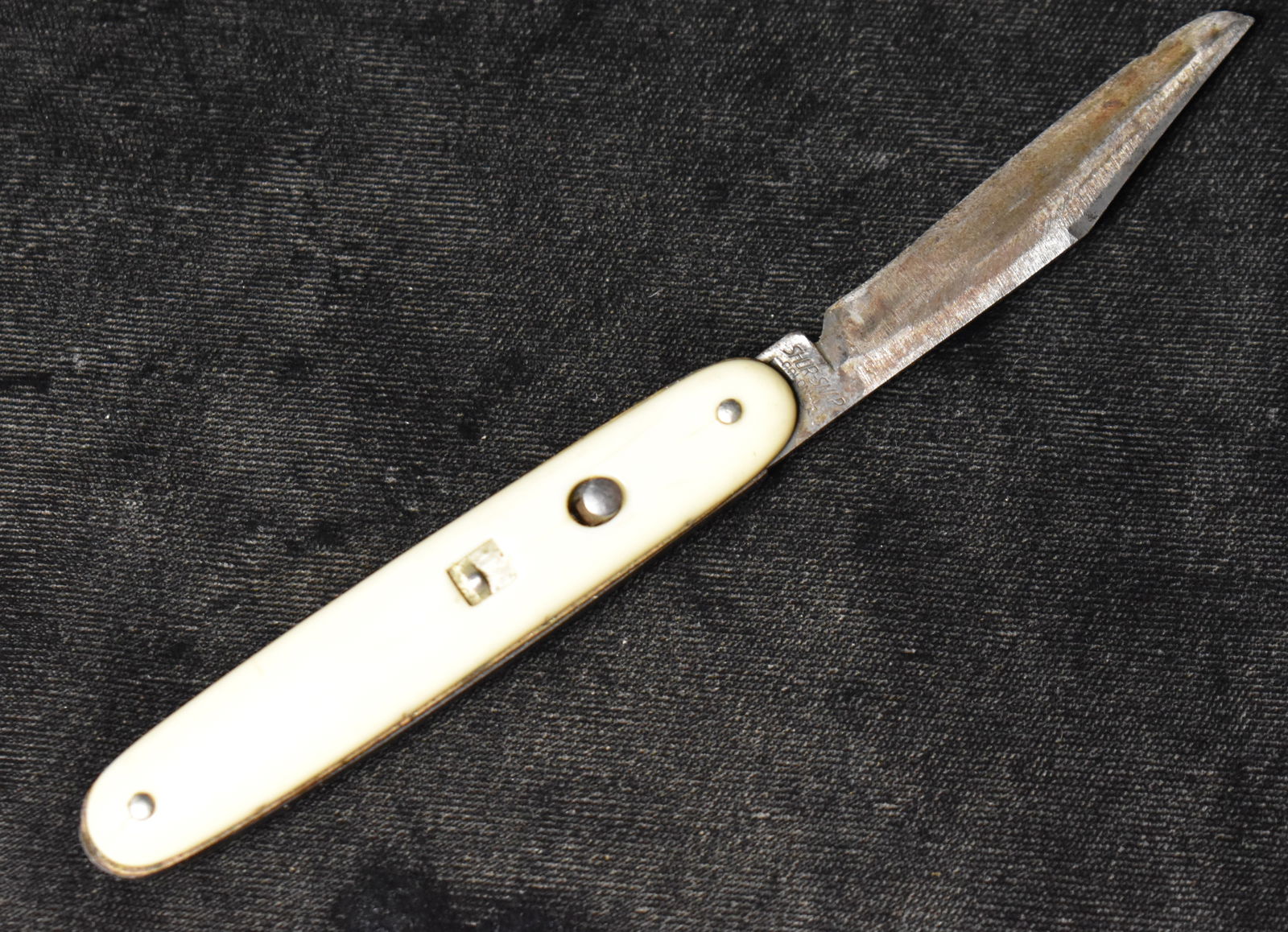 6" Vintage Colonial Shur-Snap Ivory Switchblade Knife (1 of 6)