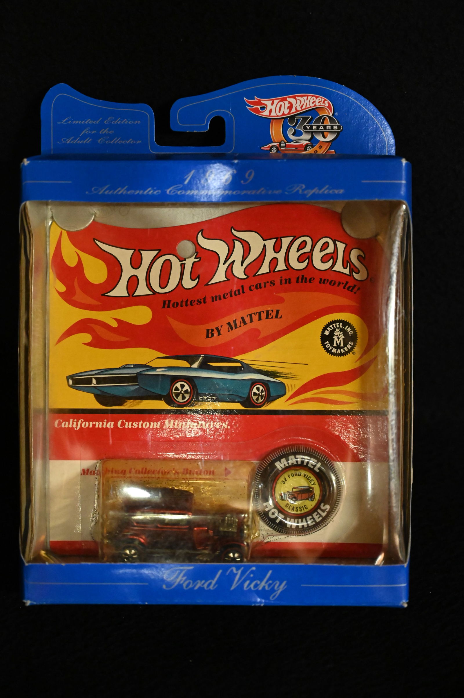 1997 Hot Wheels 30 Years Anniversary California Custom Miniatures Ford Vicky by Mattel inc. (1 of 4)