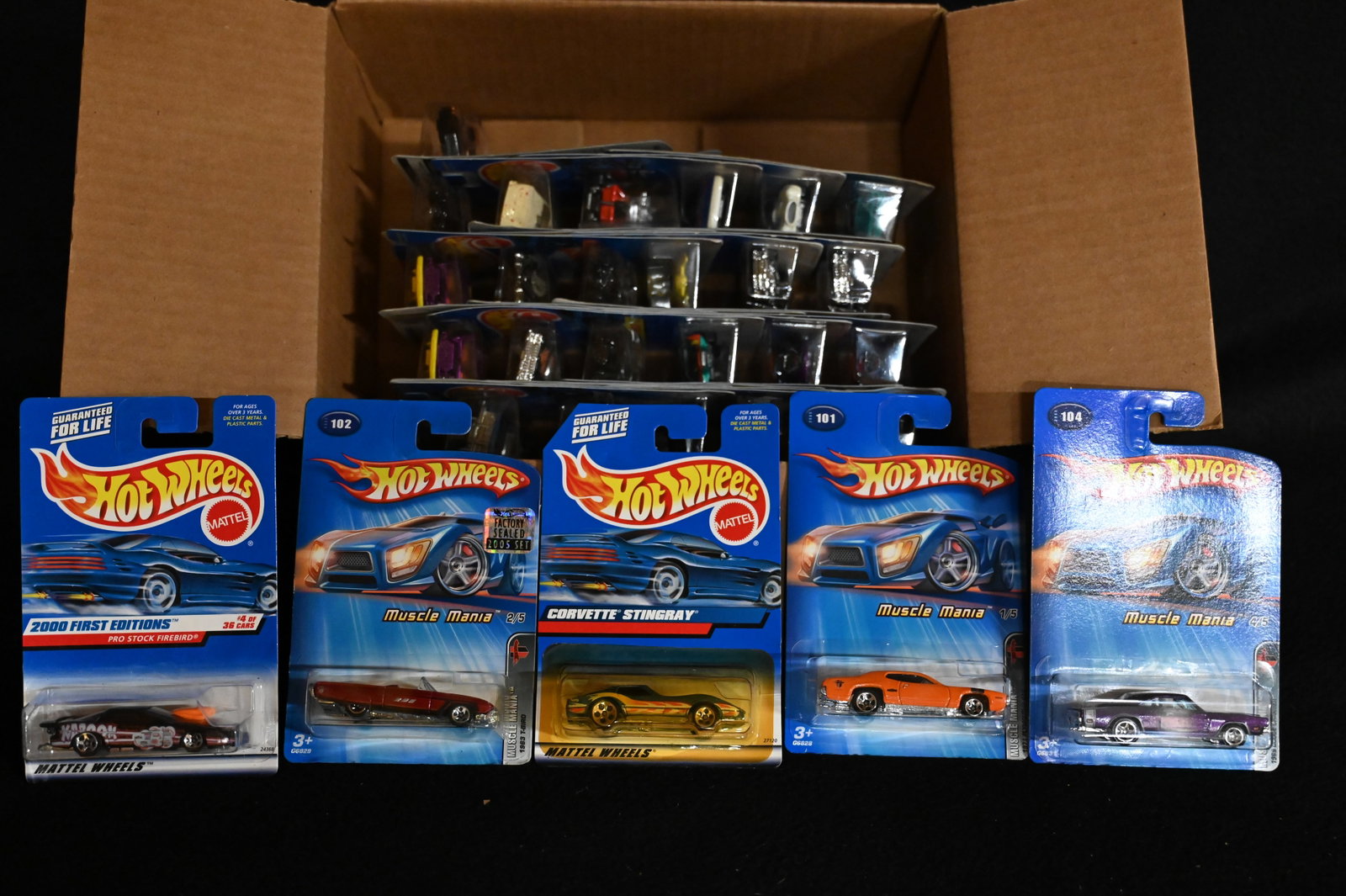 Mattel Hot Wheels Assortment contains 30 cars. All cars are brand new and in their original card.: Mattel Hot Wheels Assortment contains 30 cars. All cars are brand new and in their original card. We made sure the number of cars was correct and did not search through them. Most or all appear to be 