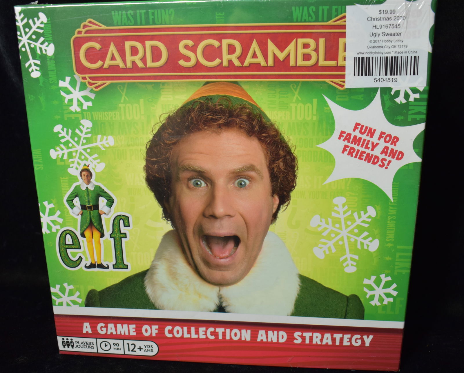 ELF Card Scramble Family Strategy Board Game Christmas BRAND NEW (1 of 3)