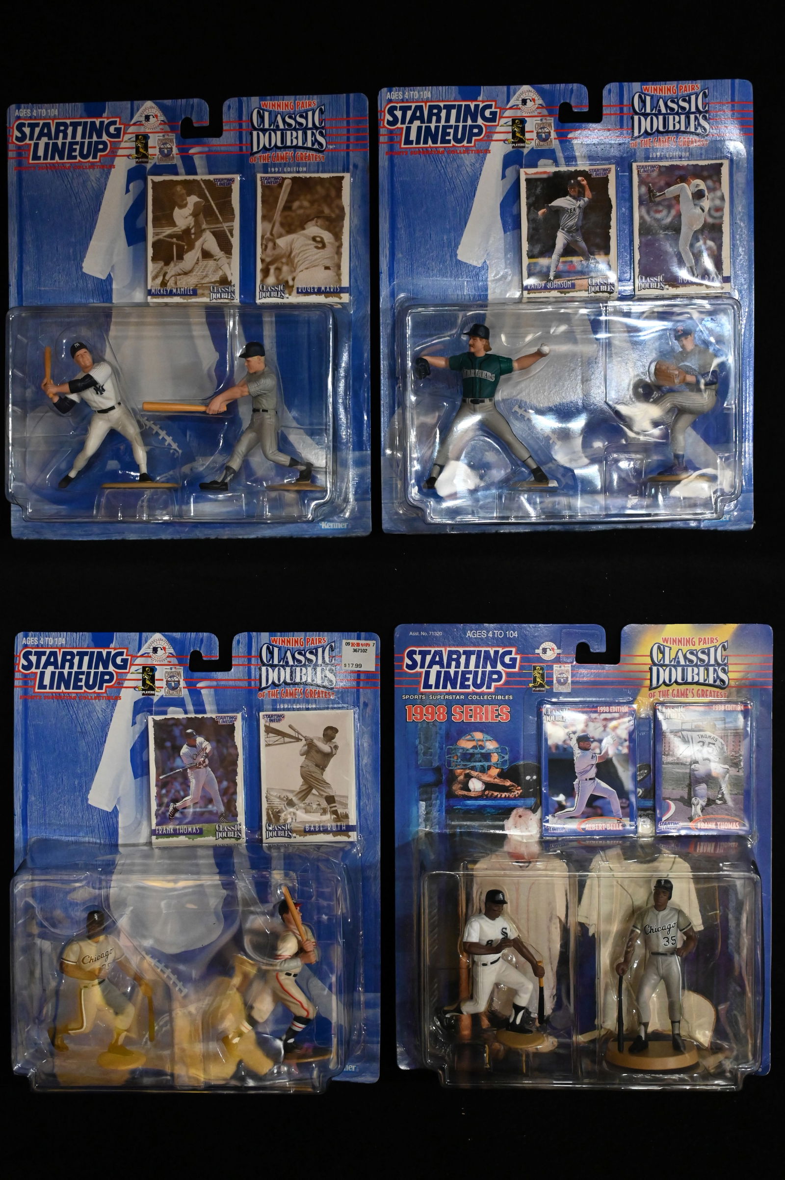4 Starting Lineup 1997-1998 Starting Lineup MLB Sports Figures Classic Doubles includes Nolan Ryan (1 of 5)