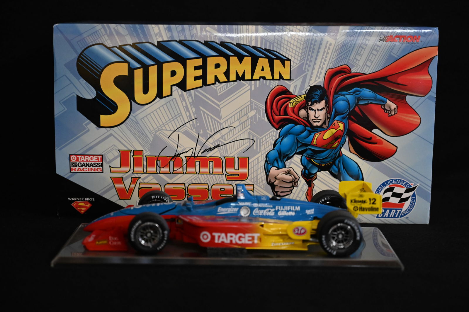 1999 James Vasser Target "Superman" NHRA Limited Edition 1/24 Scale Champ Car Die Cast Car. (1 of 5)