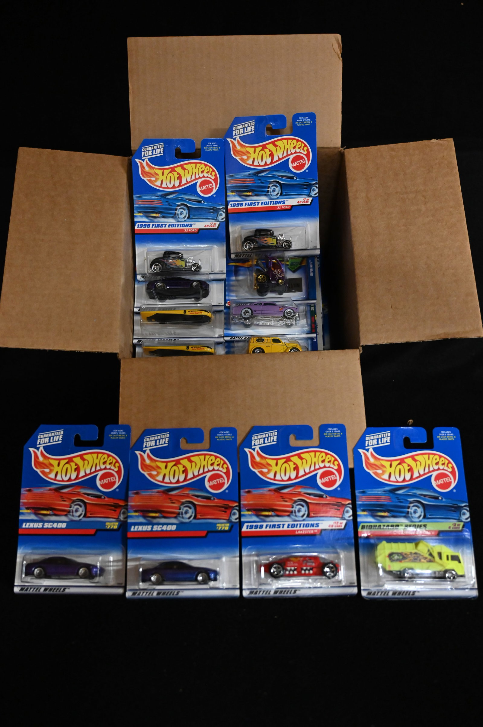 Mattel Hot Wheels Assortment contains 72 cars. All cars are brand new and in their original card.: Mattel Hot Wheels Assortment contains 72 cars. All cars are brand new and in their original card. We made sure the number of cars was correct and did not search through them. This box contains a mix o