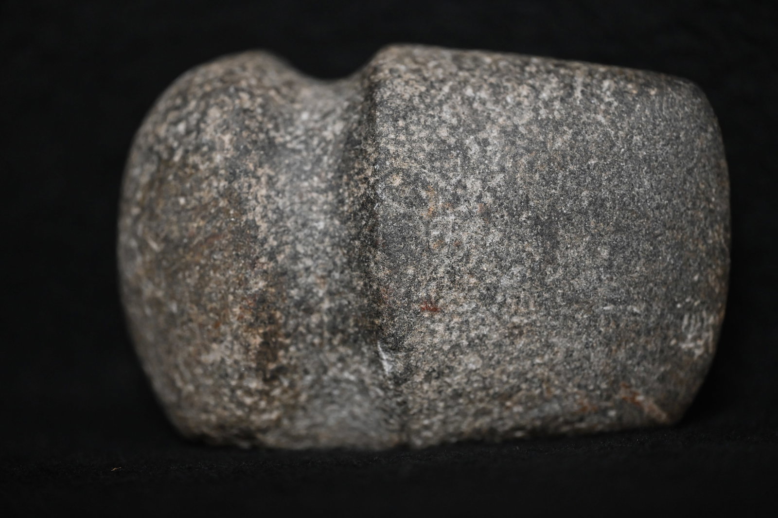 3 15/16" Granite 3/4 Groove Axe Found in Adams Co. Illinois Ex: Matt Lay Collection.: 3 15/16" Granite 3/4 Groove Axe Found in Adams Co. Illinois Ex: Matt Lay Collection.