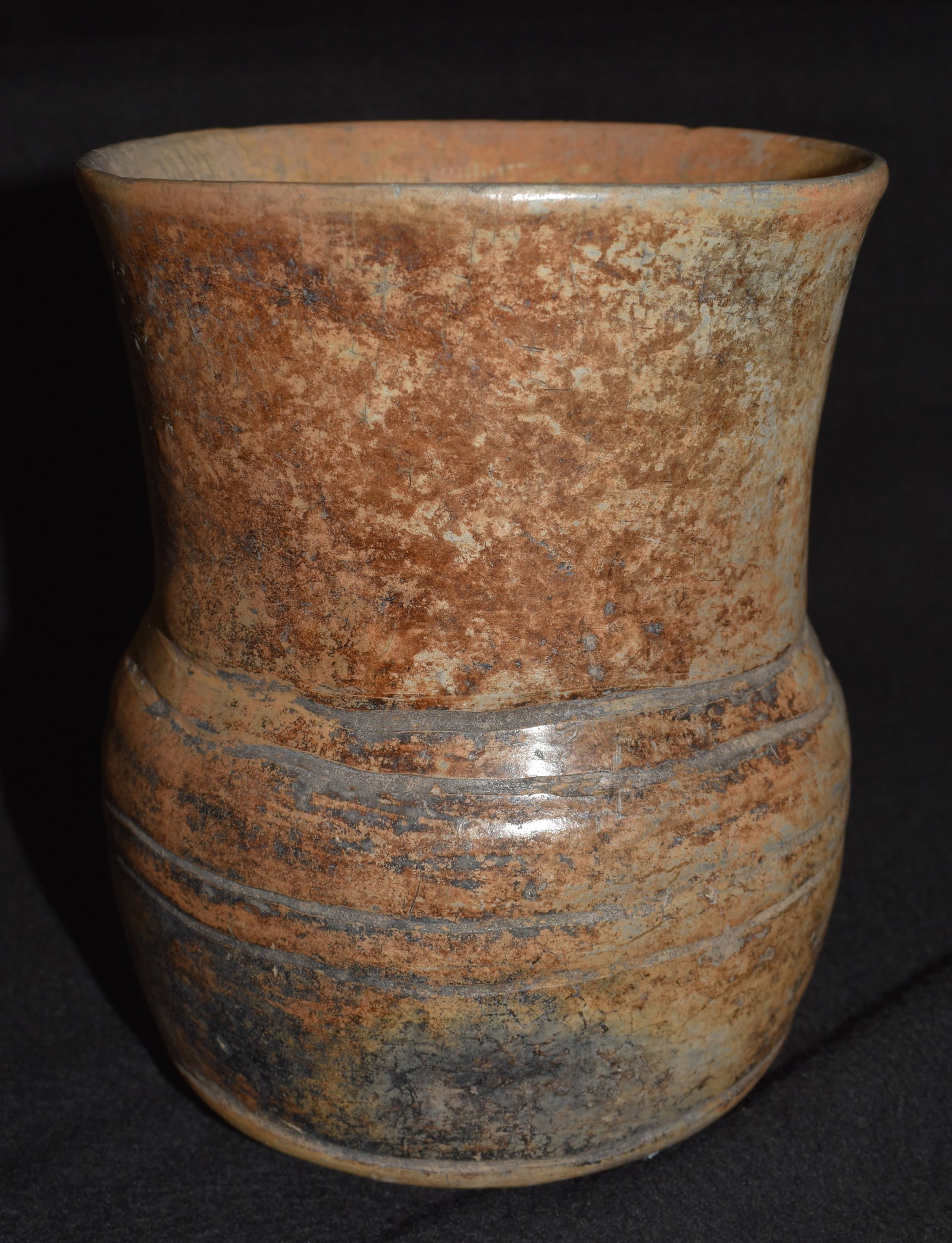 Pre-Columbian Mayan Incised Plumbate Pottery Vessel circa 2000 BP: Pre-Columbian Mayan Plumbate Pottery Vessel. Excellent condition for its age. Some crackling but still very solid with no restoration. Guaranteed for TL testing. Ex Dan Stroud Collection from Chatanoo