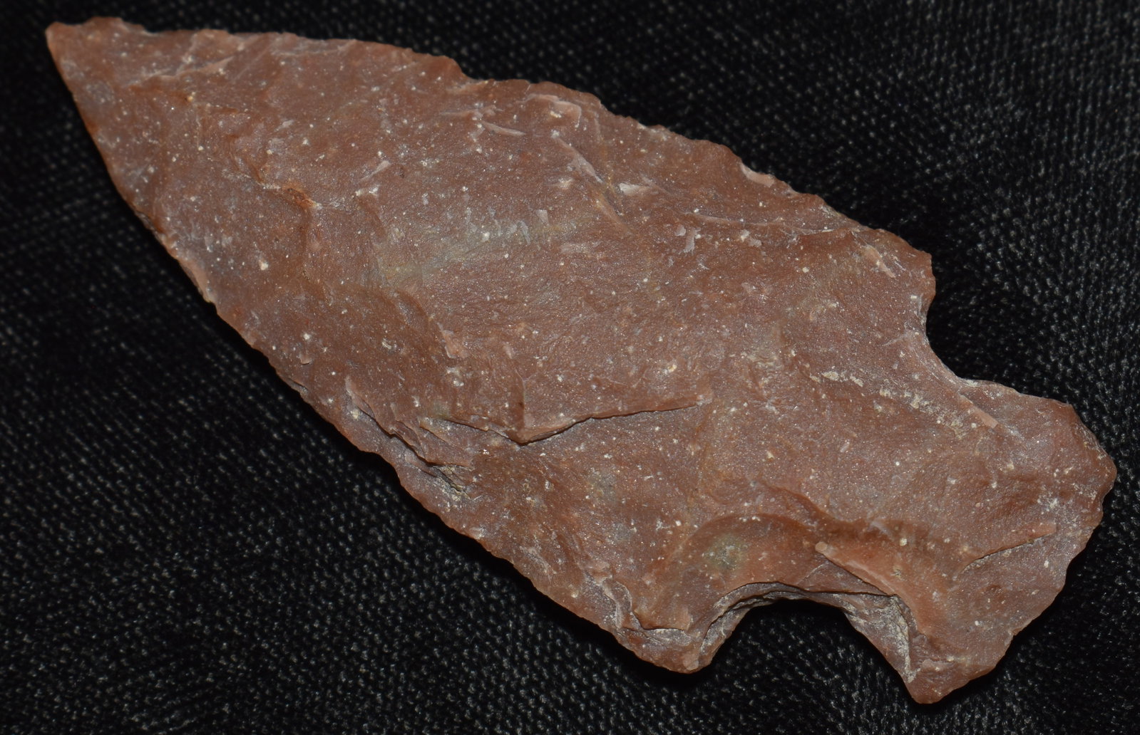 2 3/4" Stone Square Stemmed Arrowhead Made of Rhyolite found in South Central Missouri: 2 3/4" Stone Square Stemmed Arrowhead Made of Rhyolite found in South Central Missouri. Ex Tim Patrick Collection. Key words: Ancient, Prehistoric Native American Indian Artifacts, Arrowheads, Stone T