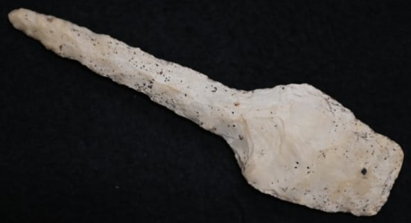 4 3/8" Sedalia Drill Found in Pettis Co. Missouri. Comes with Ryan Keele & Bill Jackson COA's. Ex:: 4 3/8" Sedalia Drill Found in Pettis Co. Missouri. Comes with Ryan Keele & Bill Jackson COA's. Ex: Collins, George Wolf, Matt Lay Collections.
