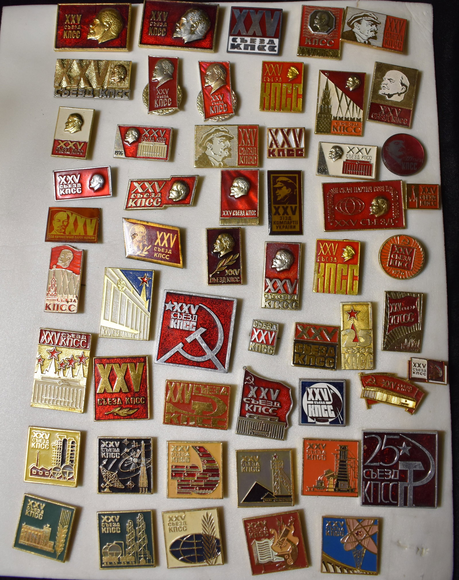 50+ Collection of Lenin Russian Pins or Brooch's - Soviet Memorabilia: Lenin-themed Russian pins - Soviet memorabilia. These pins feature images of Vladimir Lenin and are a part of various Soviet-era collections. On soviet era collector sites individually these pins gene