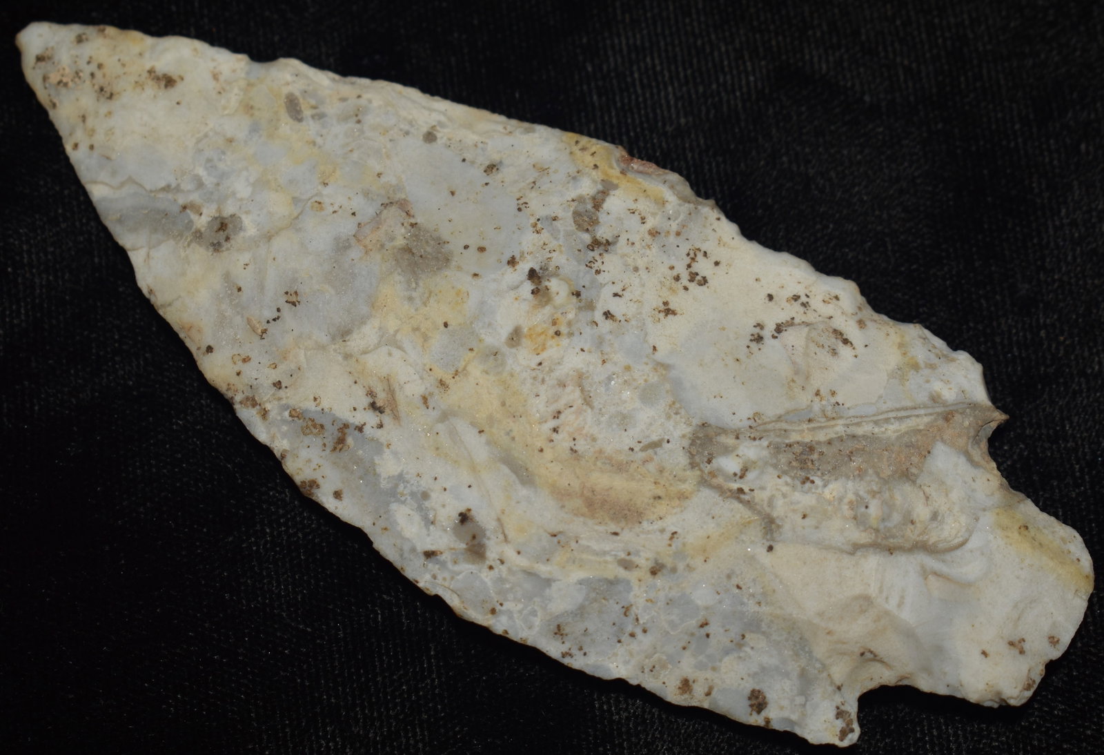 4 3/8" Mozarkite Etley found in Johnson County, Missouri: 4 3/8" Mozarkite Etley found in Johnson County, Missouri. Exhibits correct manufacture and excellent patination. Ex Tim Patrick Collection.