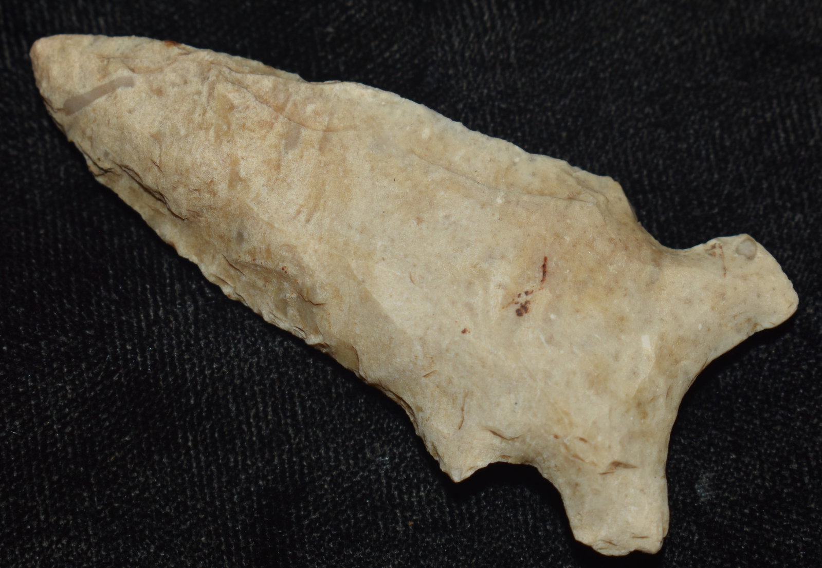 2 3/8" Graham Cave found in Johnson County, Missouri: 2 3/8" Graham Cave found in Johnson County, Missouri. Exhibits correct manufacture and good patination. Ex Tim Patrick Collection.