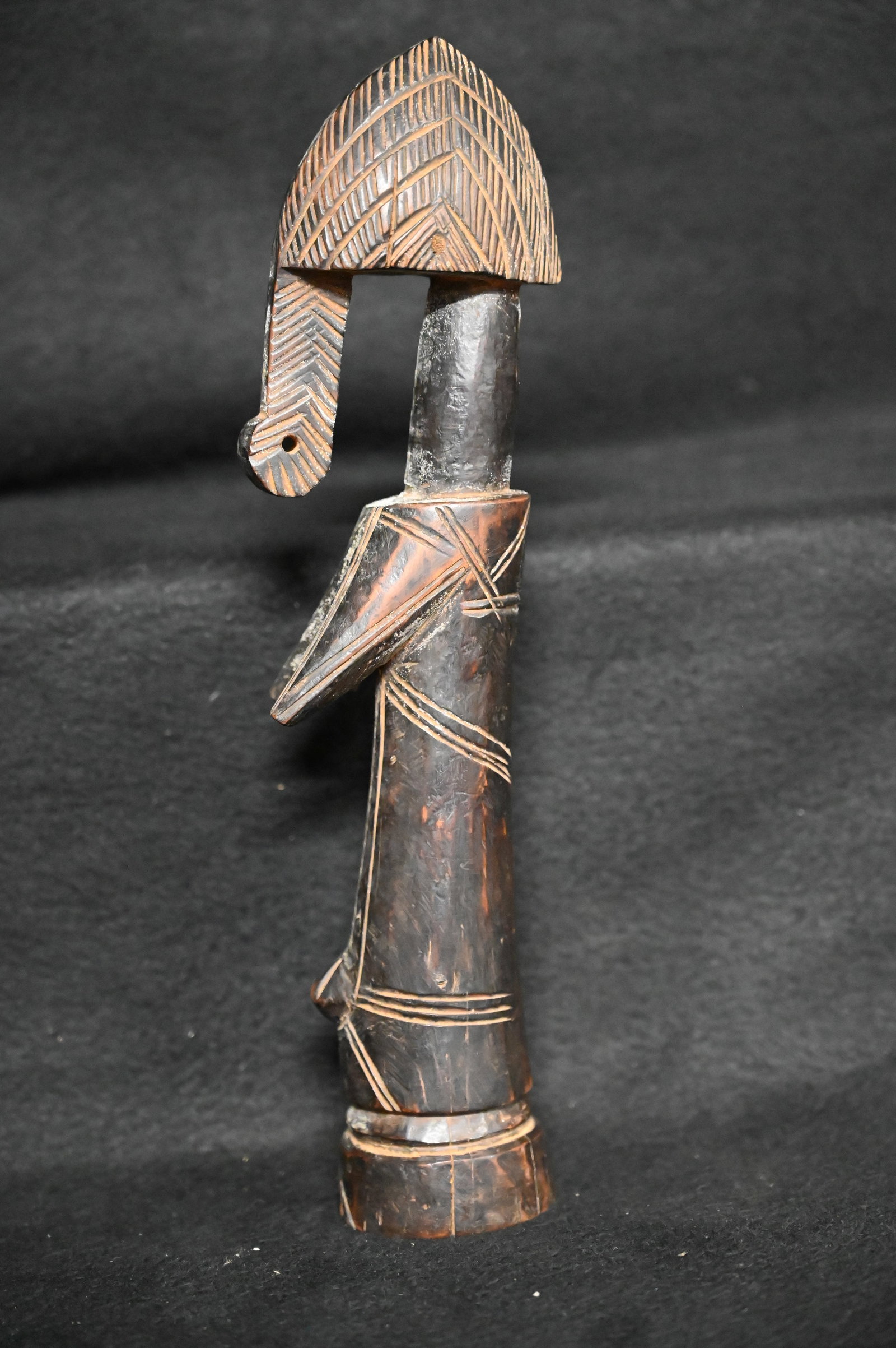 African Burkina Faso Mossi Fertility Doll Hand Carved Wood: Mid-Century Vintage African Burkina Faso Mossi Fertility Doll Hand Carved Wood Approx.. dimensions: 11 1/2"H