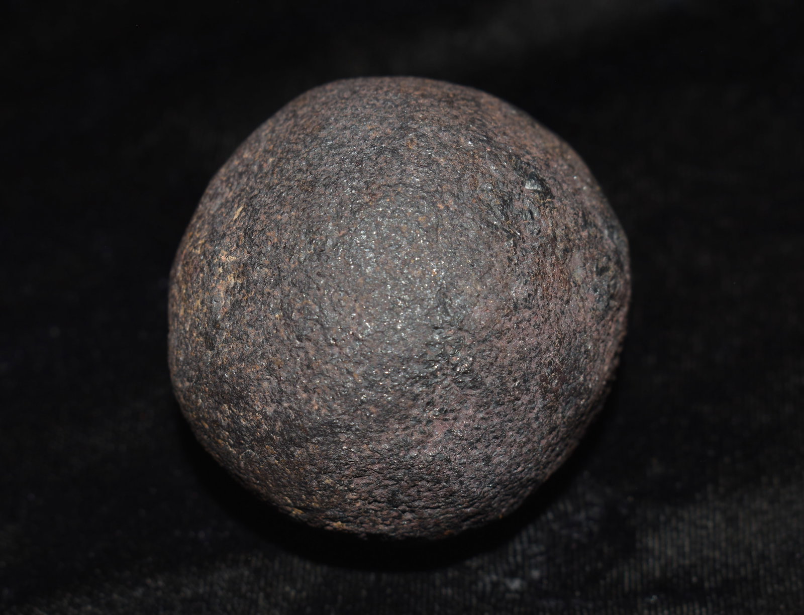 2" Diameter Civil War Era Cannon Ball: 2" Diameter Civil War Era Cannon Ball. Acquired from a St Charles, Missouri estate sale. The surface is not smooth on this ball. At first glance and by weight it has the appearance of hematite. Was wi