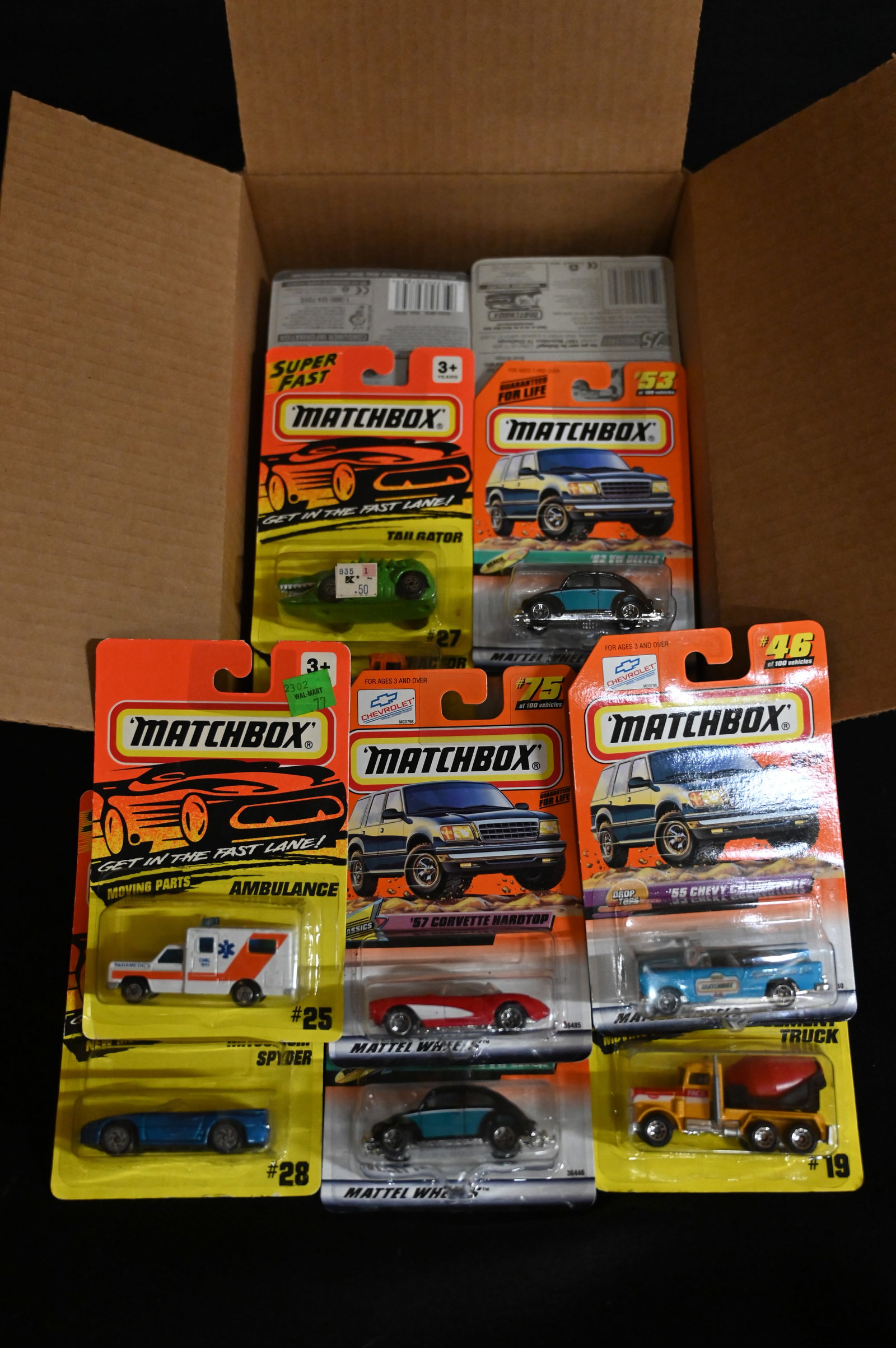 Matchbox Assortment contains 30 cars. All cars are brand new and in their original card. We made: Matchbox Assortment contains 30 cars. All cars are brand new and in their original card. We made sure the number of cars was correct and did not search through them. Most or all appear to be 1990-2017
