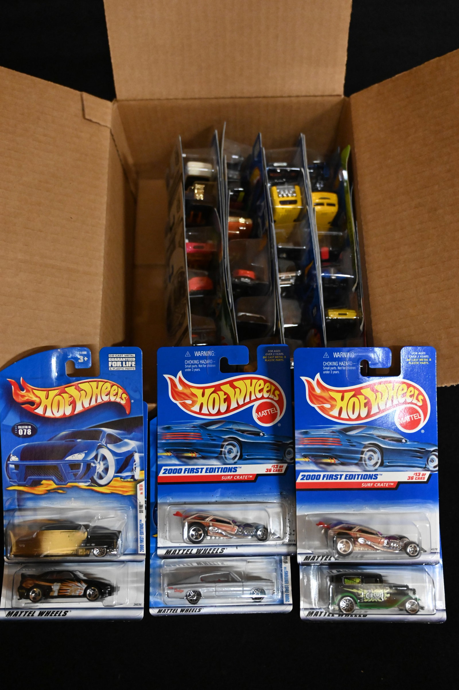 Mattel Hot Wheels Assortment contains 30 cars. All cars are brand new and in their original card.: Mattel Hot Wheels Assortment contains 30 cars. All cars are brand new and in their original card. We made sure the number of cars was correct and did not search through them. Most or all appear to be 
