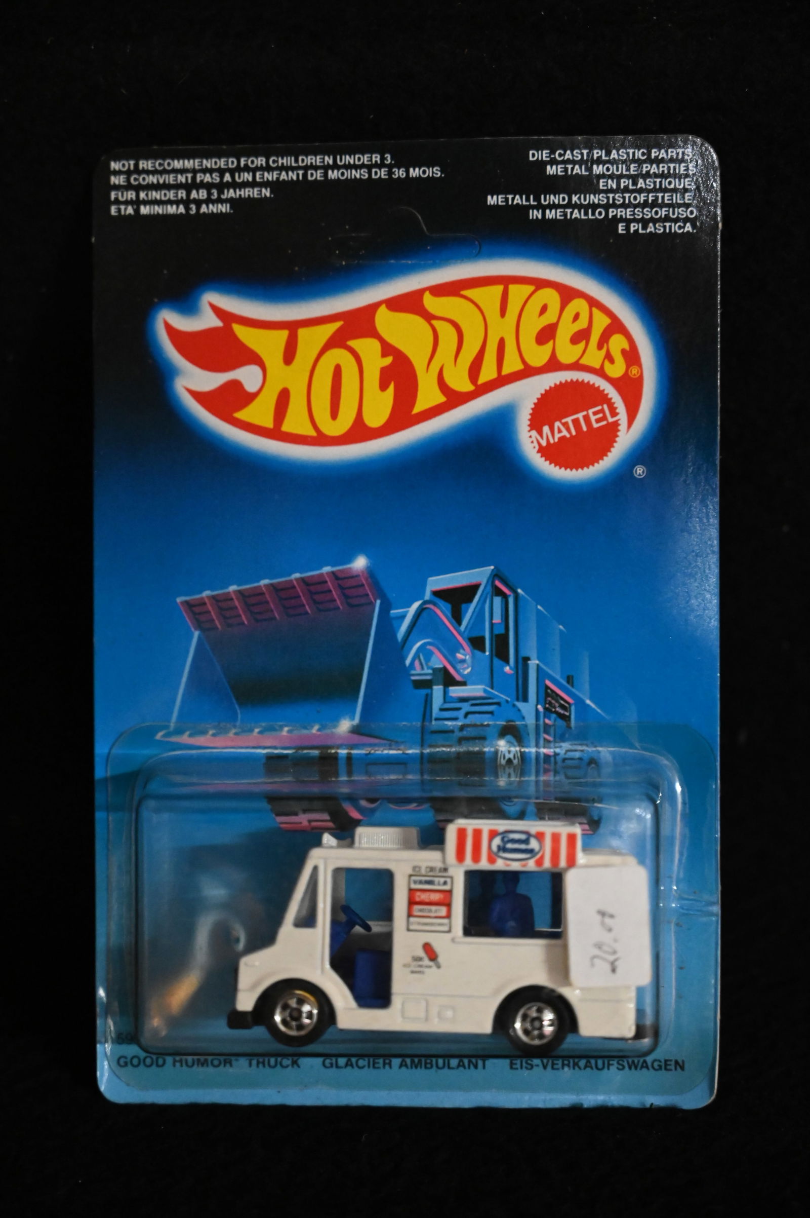 1987 Mattel Hot Wheels Good Humor Truck in the original packaging.: 1987 Mattel Hot Wheels Good Humor Truck in the original packaging.
