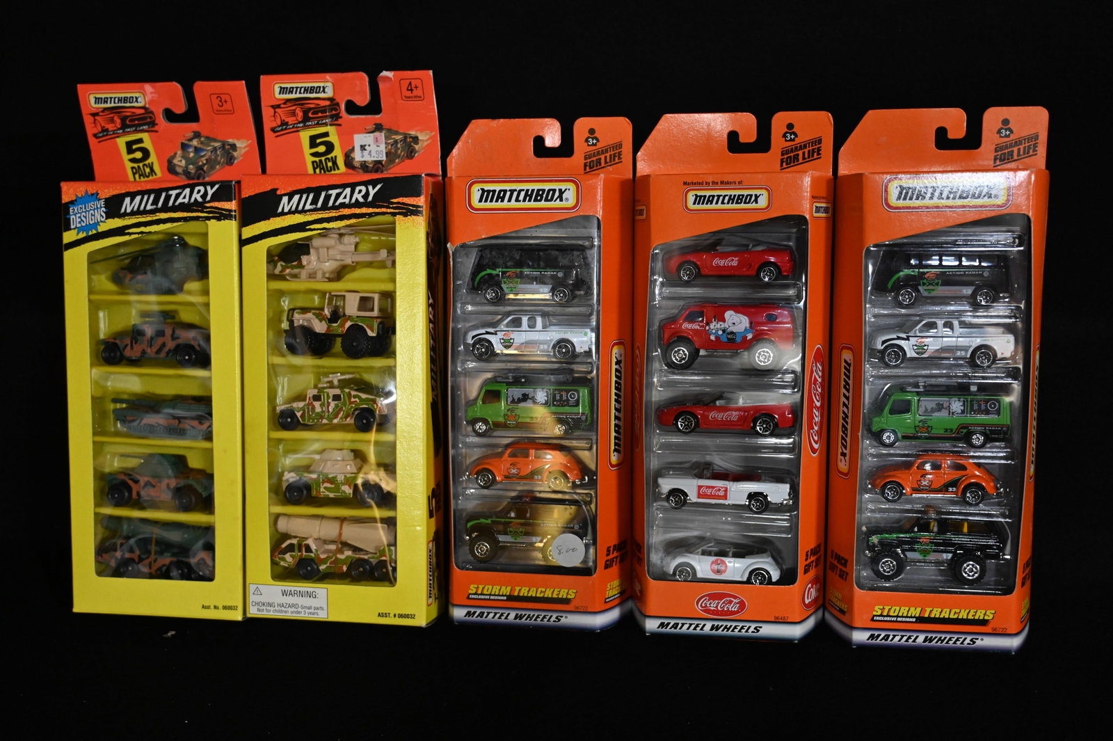 5 Matchbox 5 Car Gift Packs 1994-1999 Brand New Condition in the original Packaging.: 5 Matchbox 5 Car Gift Packs 1994-1999 Brand New Condition in the original Packaging.