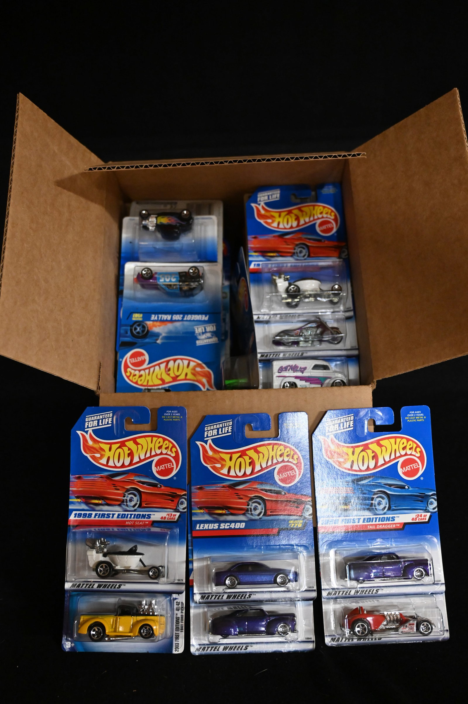 Mattel Hot Wheels Assortment contains 72 cars. All cars are brand new and in their original card.: Mattel Hot Wheels Assortment contains 72 cars. All cars are brand new and in their original card. We made sure the number of cars was correct and did not search through them. This box contains a mix o
