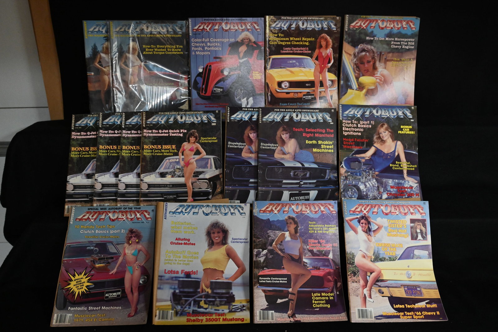 16 AUTOBUFF 1985 Magazines. The Magazine for the adult auto enthusiast. Most are in great: 16 AUTOBUFF 1985 Magazines. The Magazine for the adult auto enthusiast. Most are in great condition. These sell on eBay for $10-$15 each.
