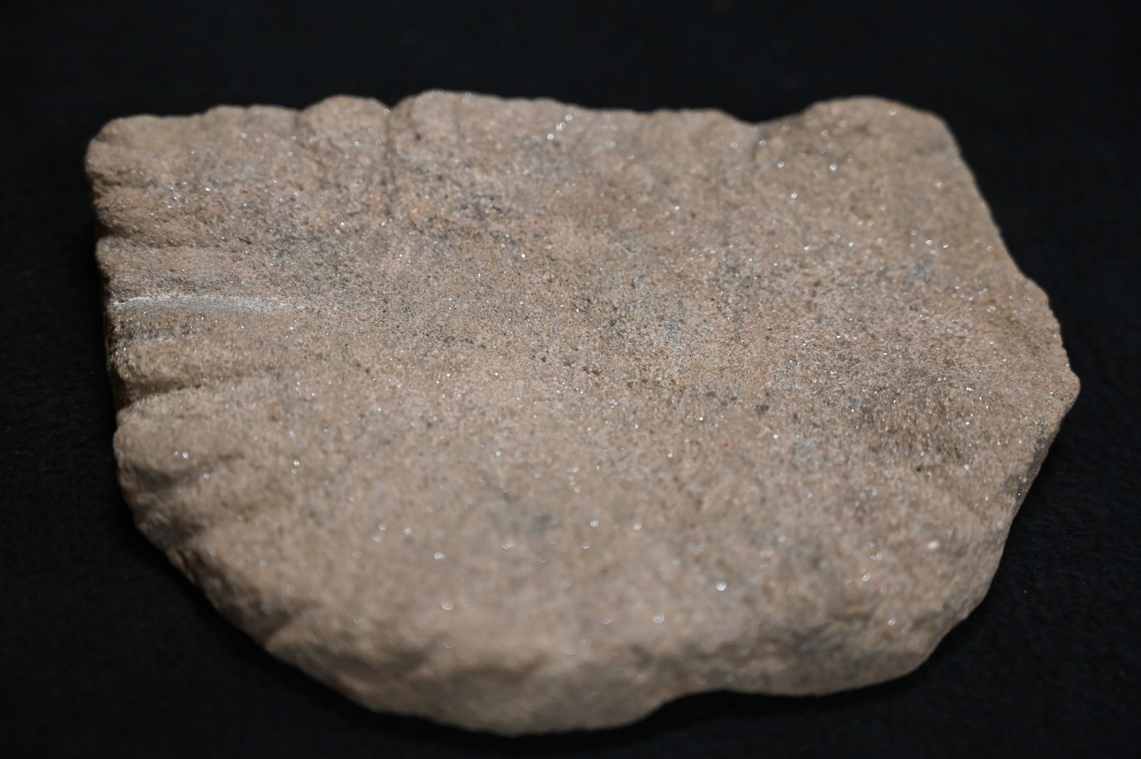 6" Sandstone Abrader with Heavy use wear, Found in Marion Co. Missouri. (1 of 5)