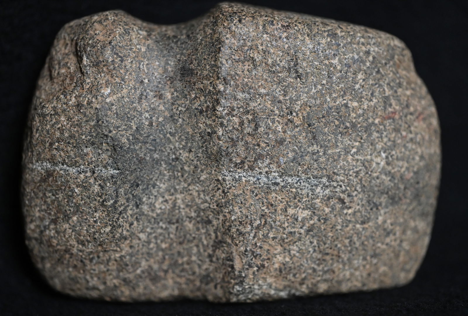 3 5/8" Granite 3/4 Groove Axe Found in Lee Co. Iowa Ex: James Vroom Collection. (1 of 11)