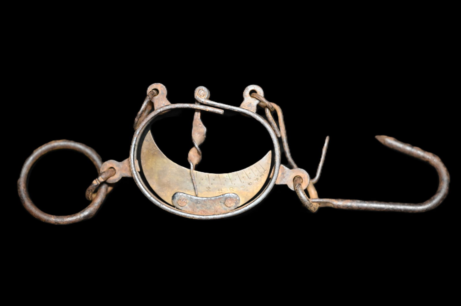 Buffalo Hide Scale Metal/Brass Circa 1800's. (1 of 6)