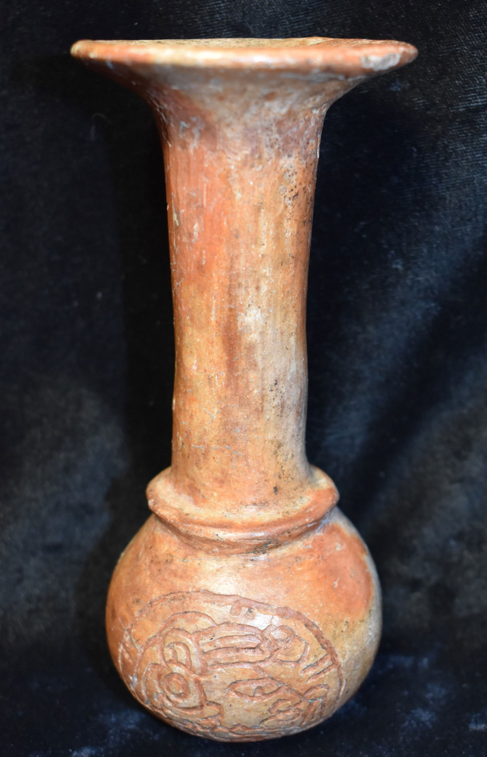 Pre-Columbian Mayan Incised Pottery Vessel 300 BC Positive Oxygen Plumbate (1 of 9)