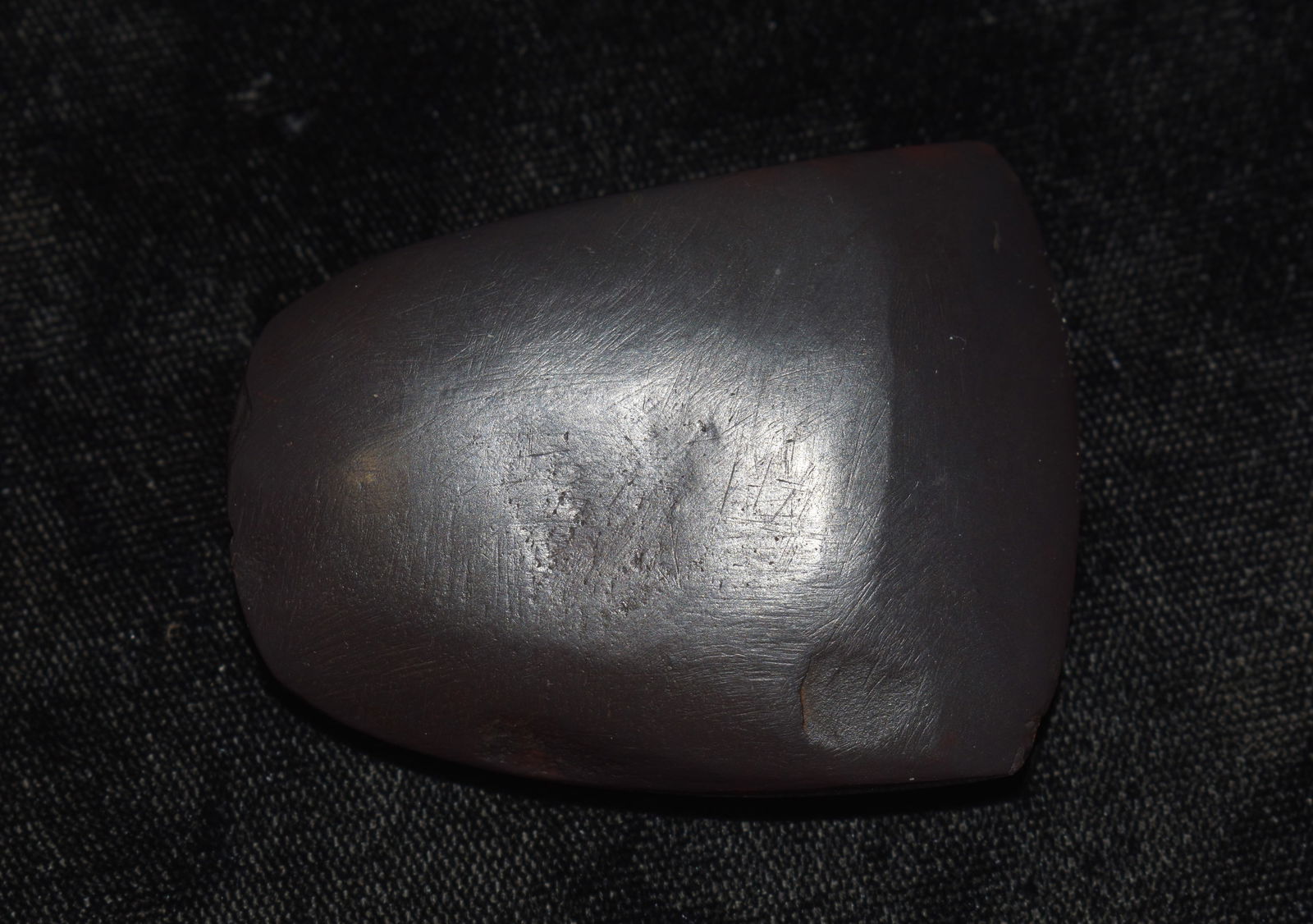 2 1/8" Nicely Developed Hematite Celt found in Pettis County, Missouri w/ Keele COA (1 of 8)